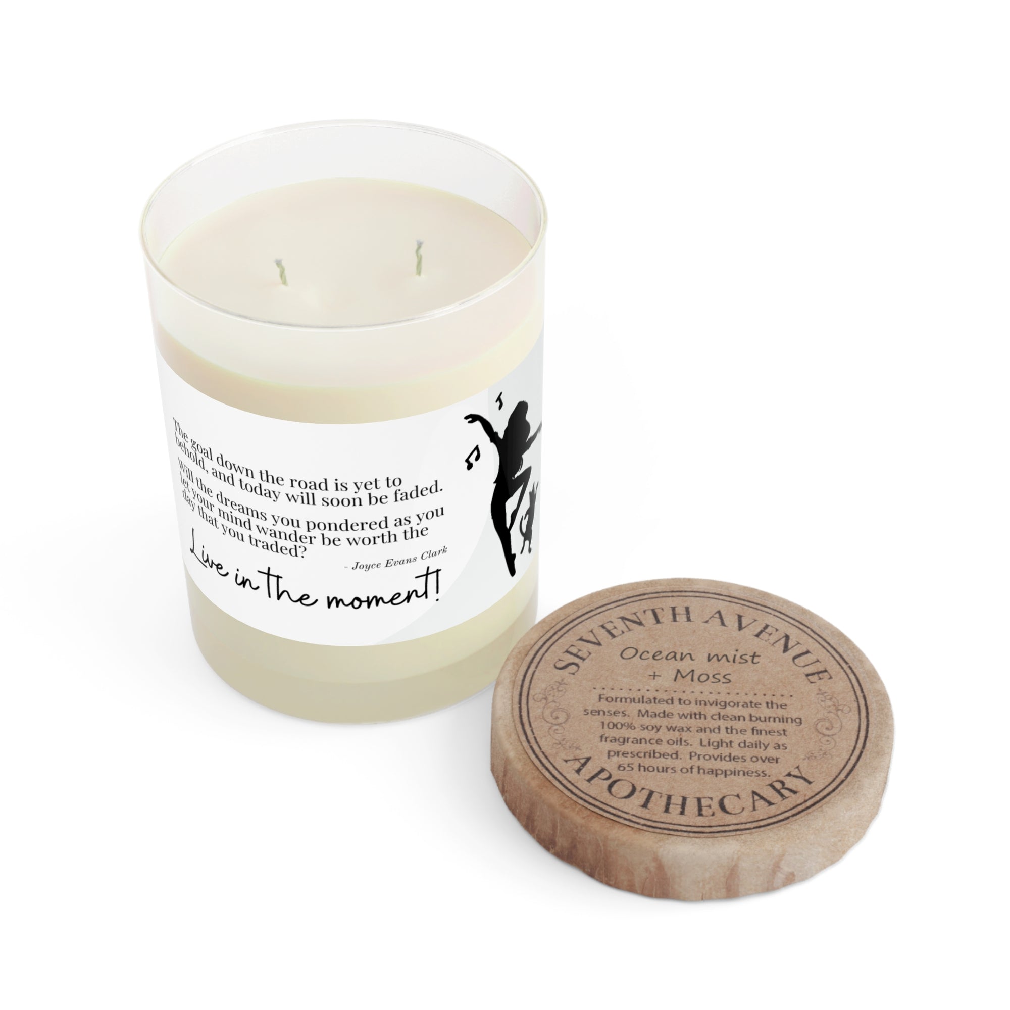 Live in the Moment Scented Candle - Full Glass, 11oz