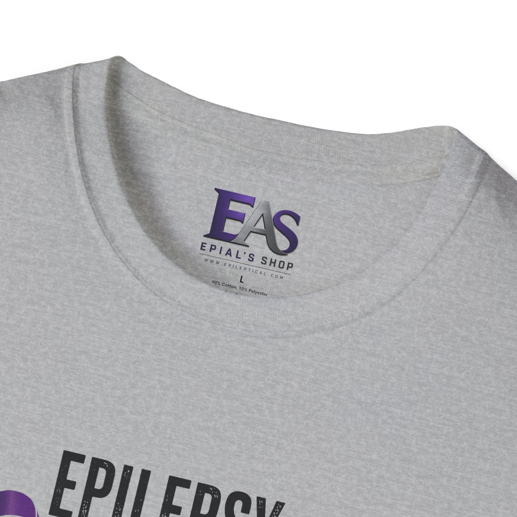 Epilepsy Awareness T-Shirt — "Epilepsy is Real" Purple Ribbon Bigfoot Design