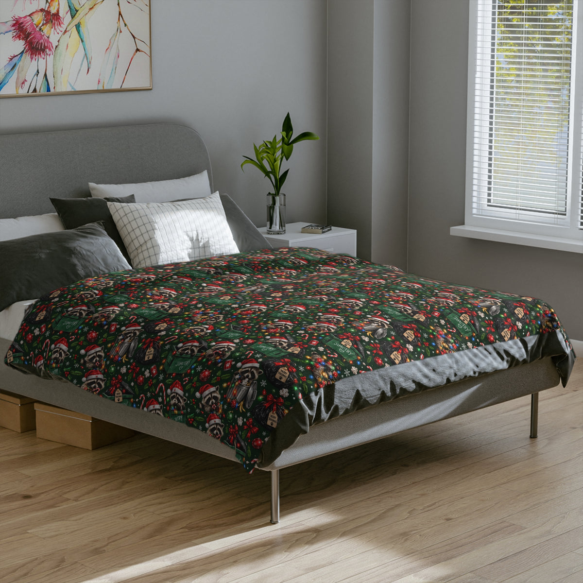 Jimothy’s Merry Trashmas Velveteen Plush Blanket