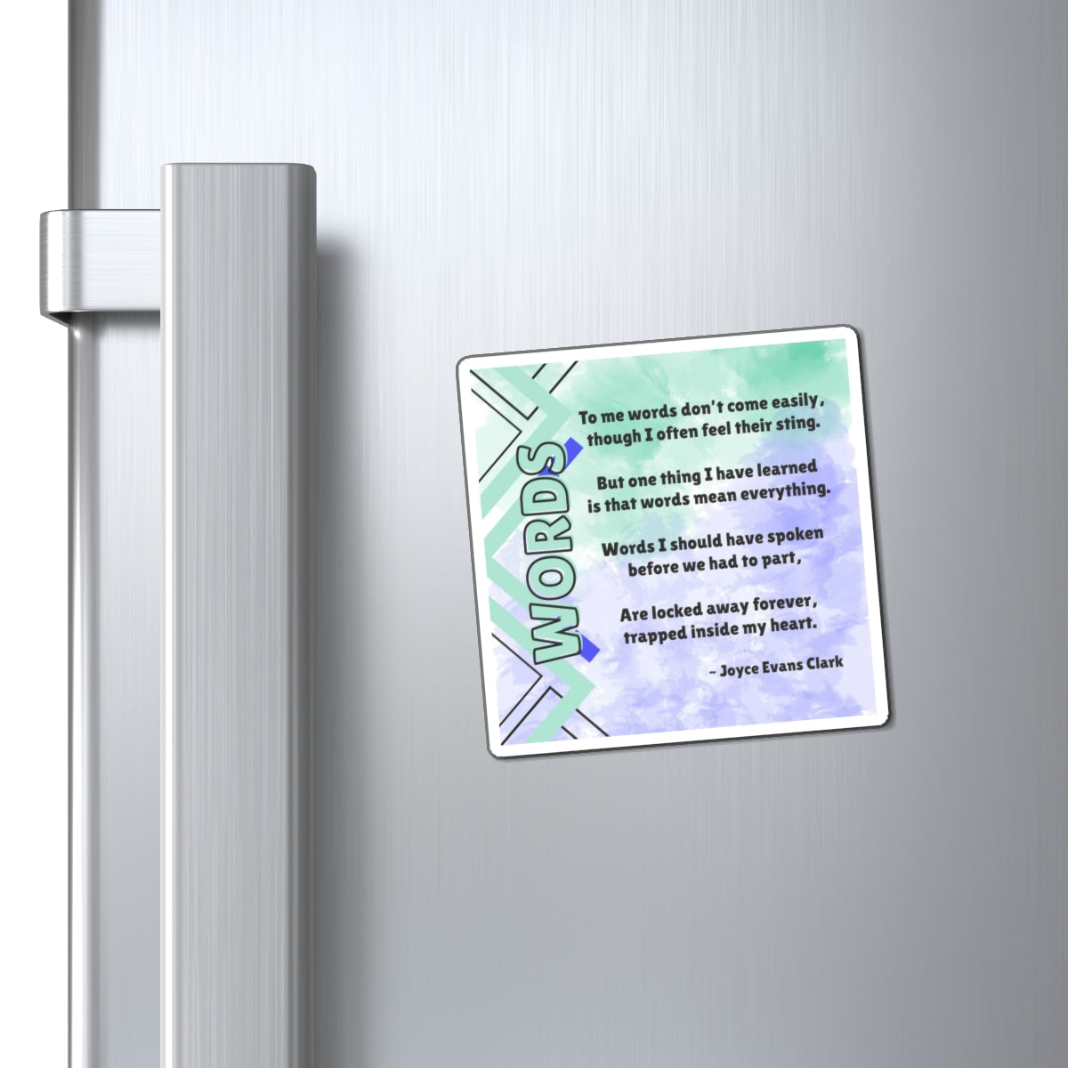 Words Inspirational Poetry Magnet, JEC