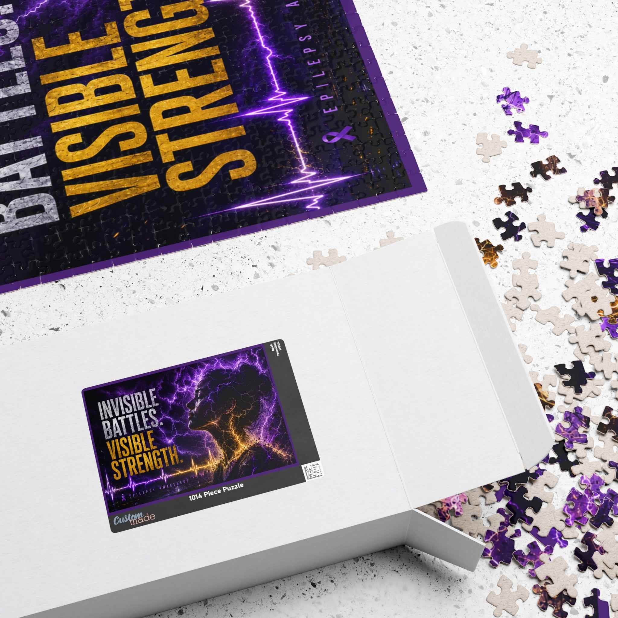 Invisible Battles Puzzle | Epilepsy Awareness Jigsaw Puzzle | 1014 Pieces