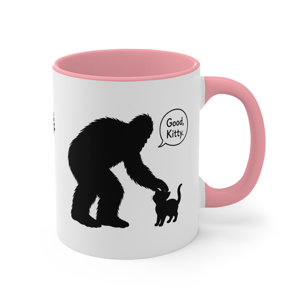 Sasquatch & Cat “Good, Kitty” Accent Mug