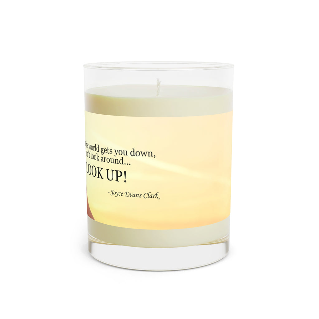 Don't Look Around - Look Up Scented Candle - Full Glass, 11oz