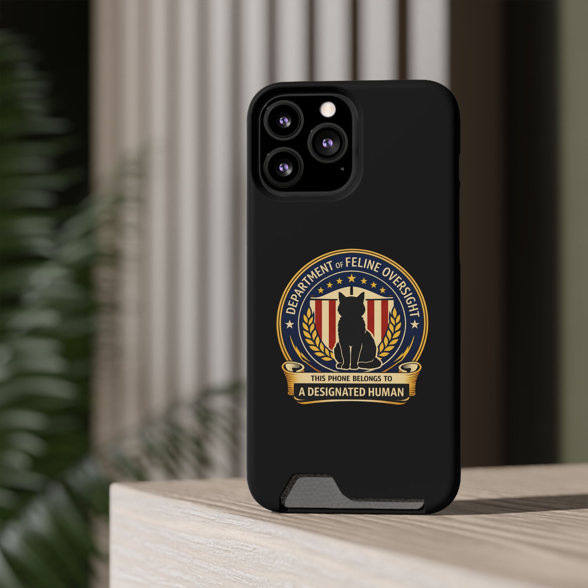 Department of Feline Oversight MagSafe iPhone Case — Designated Human Edition
