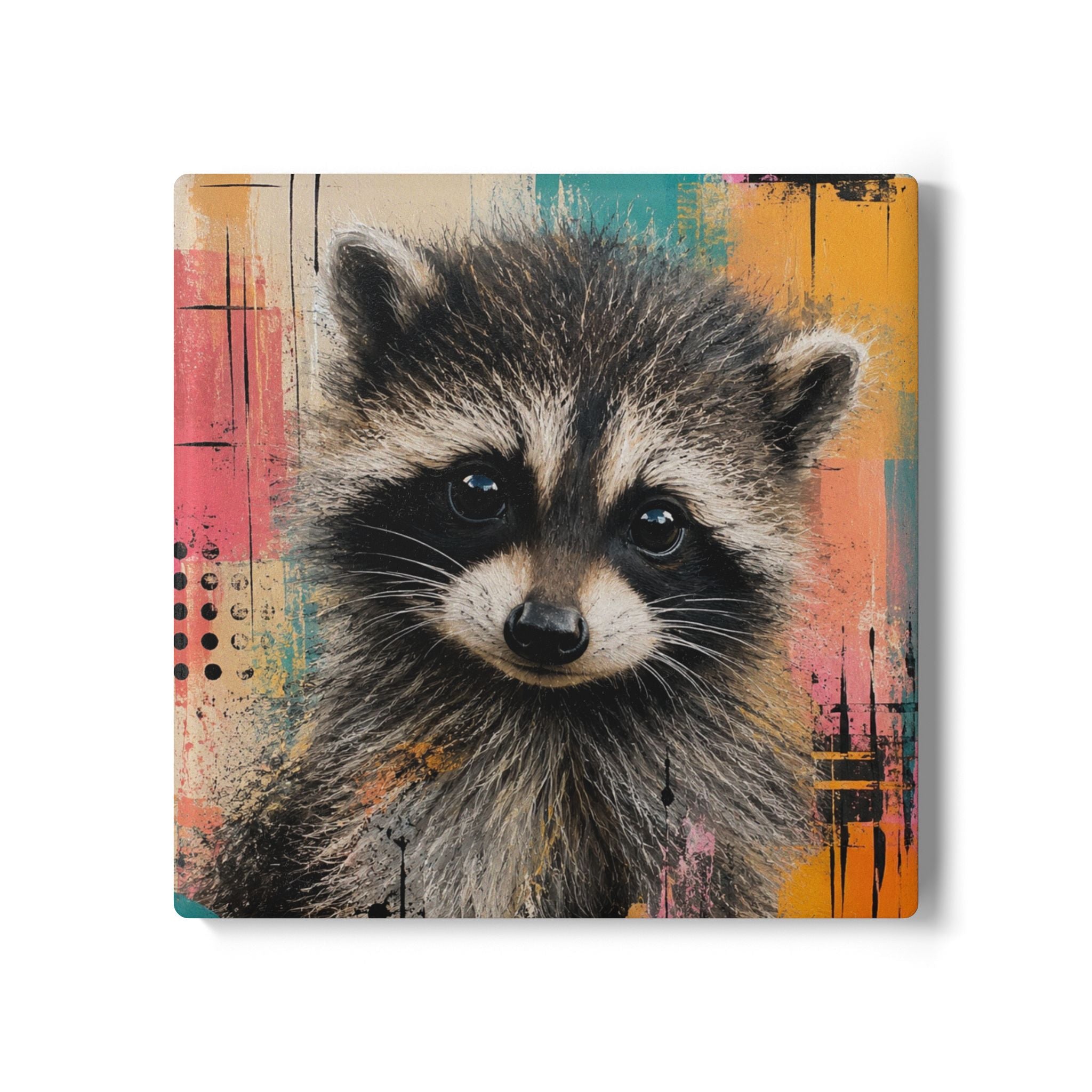 Jimothy Raccoon Ceramic Coaster