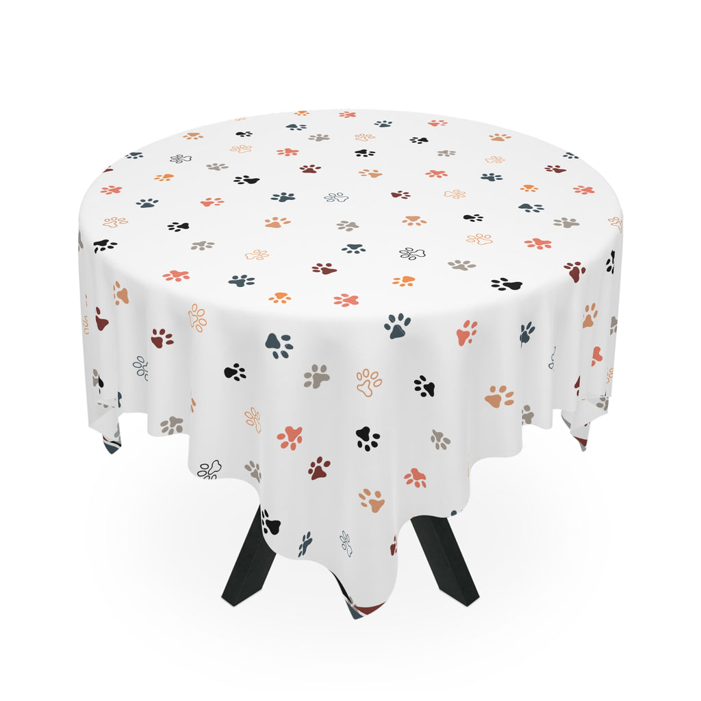 Cat Paw Print Tablecloth