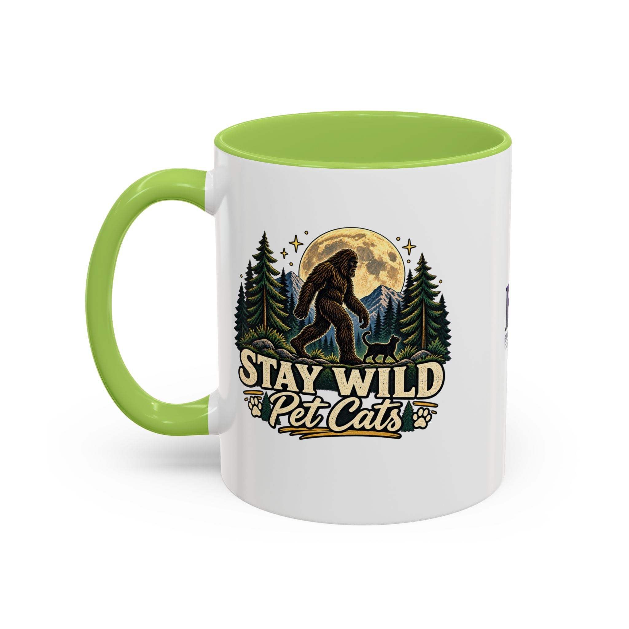 Stay Wild Pet Cats Sasquatch Accent Mug
