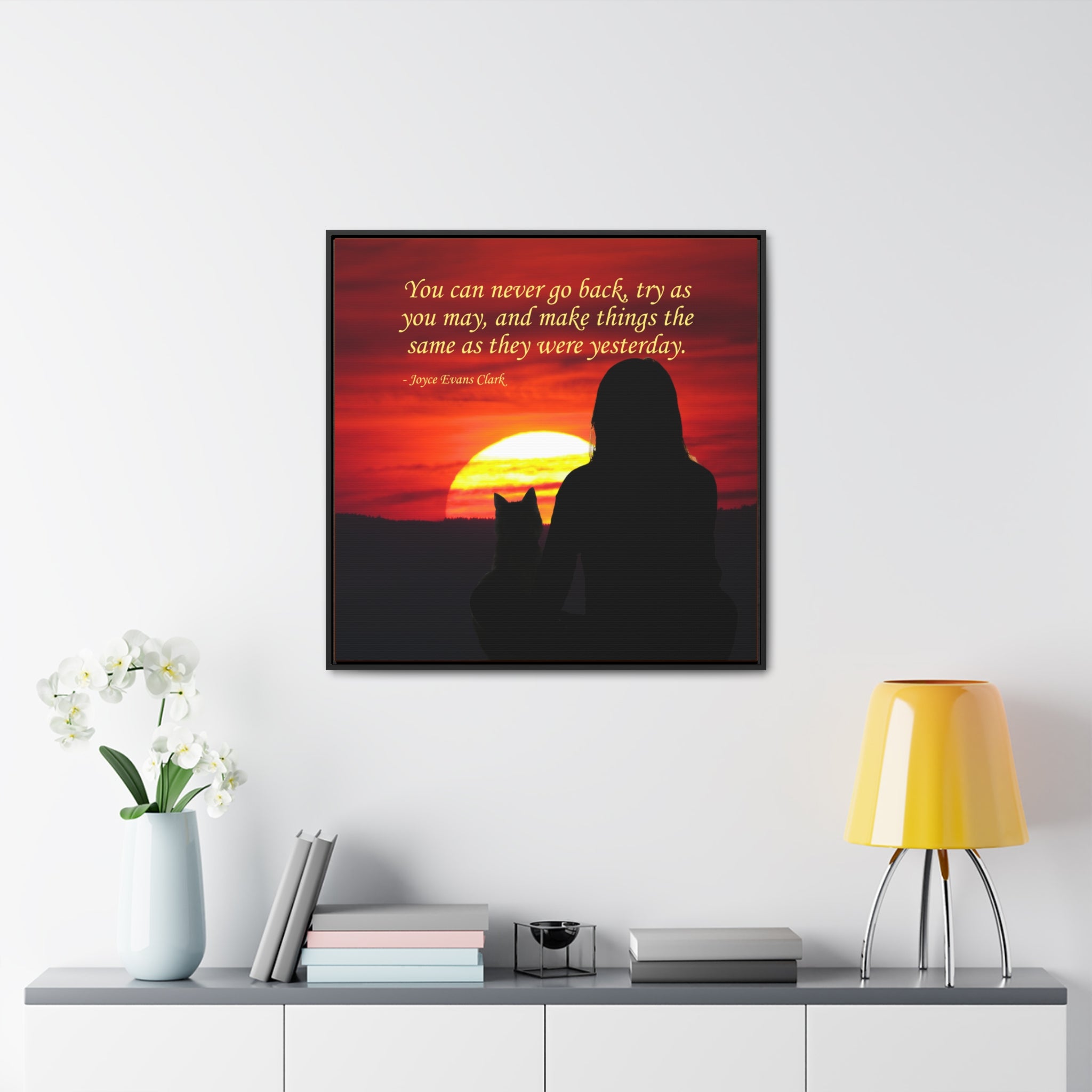 Try As You May Gallery Canvas Wraps, Square Frame