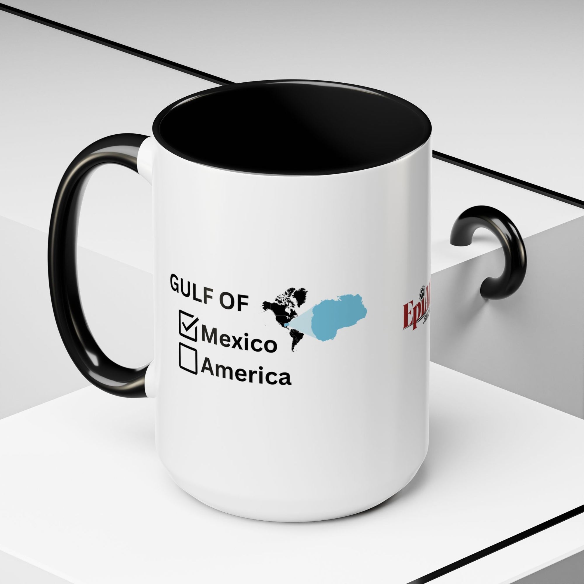 Gulf of Mexico Checkbox Accent Coffee Mug