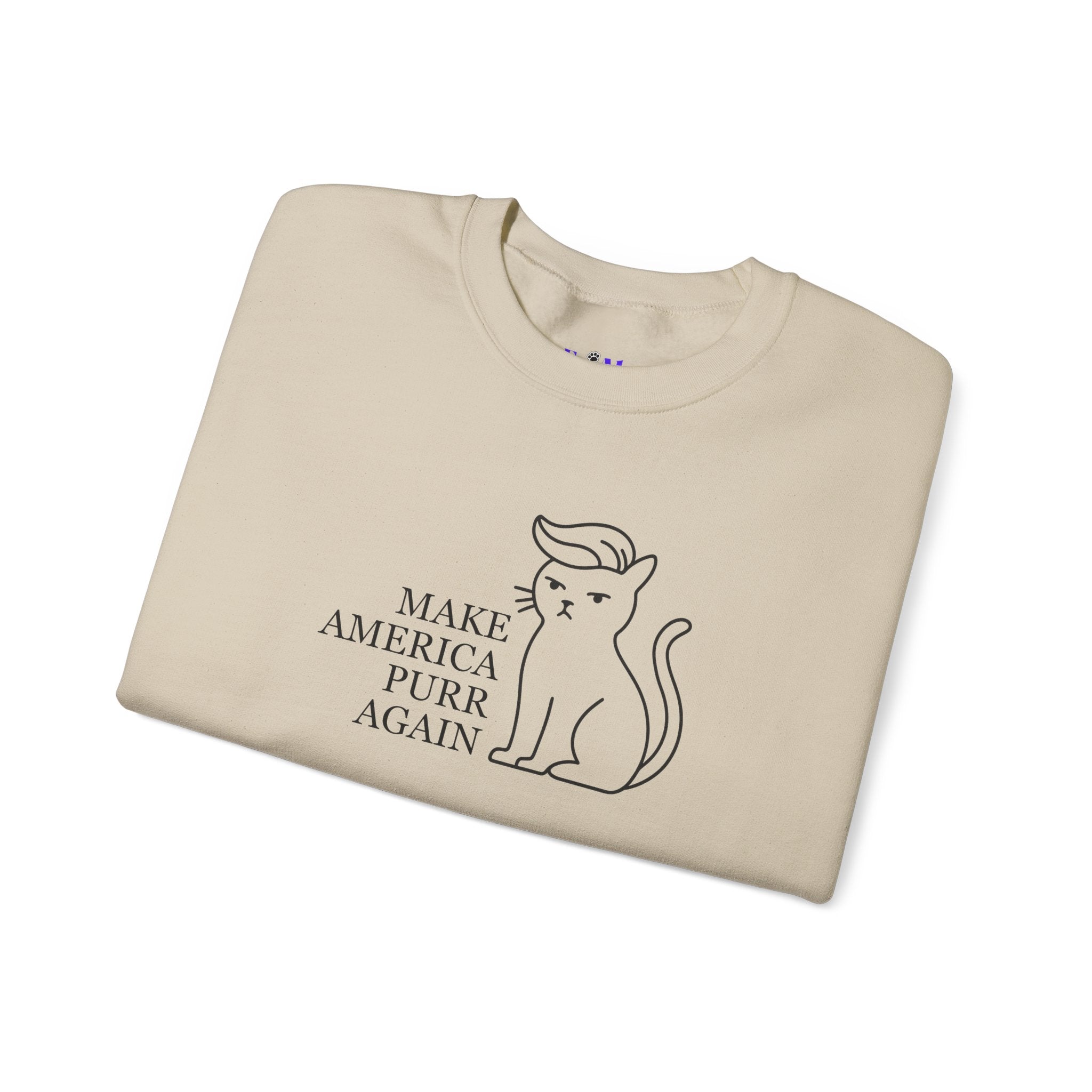 “Make America Purr Again” Parody Cat Sweatshirt