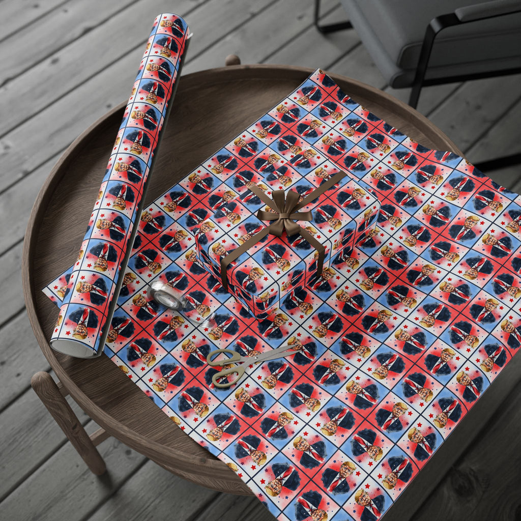 Stars & Trump Wrapping Paper, All Purpose