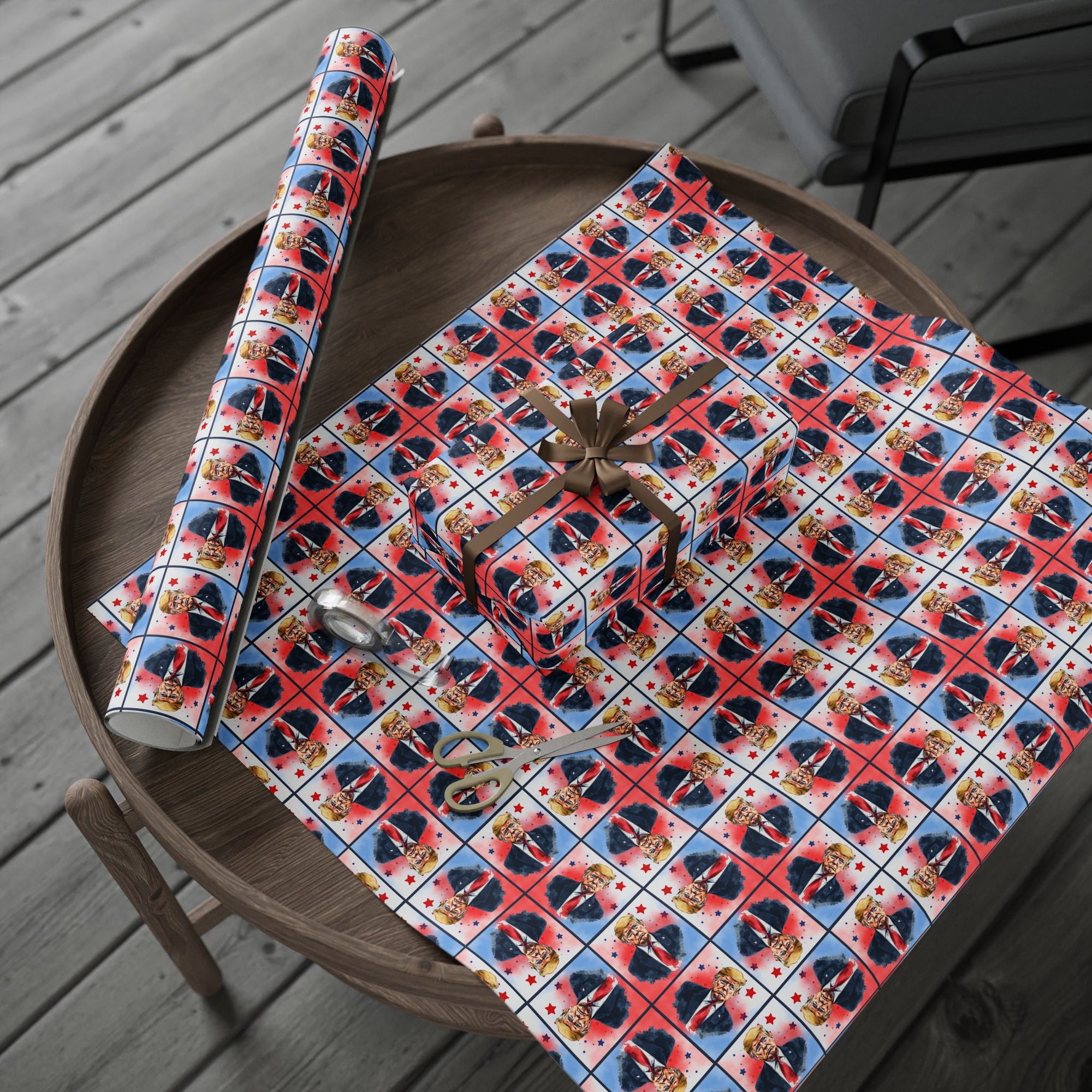Stars & Trump Wrapping Paper, All Purpose
