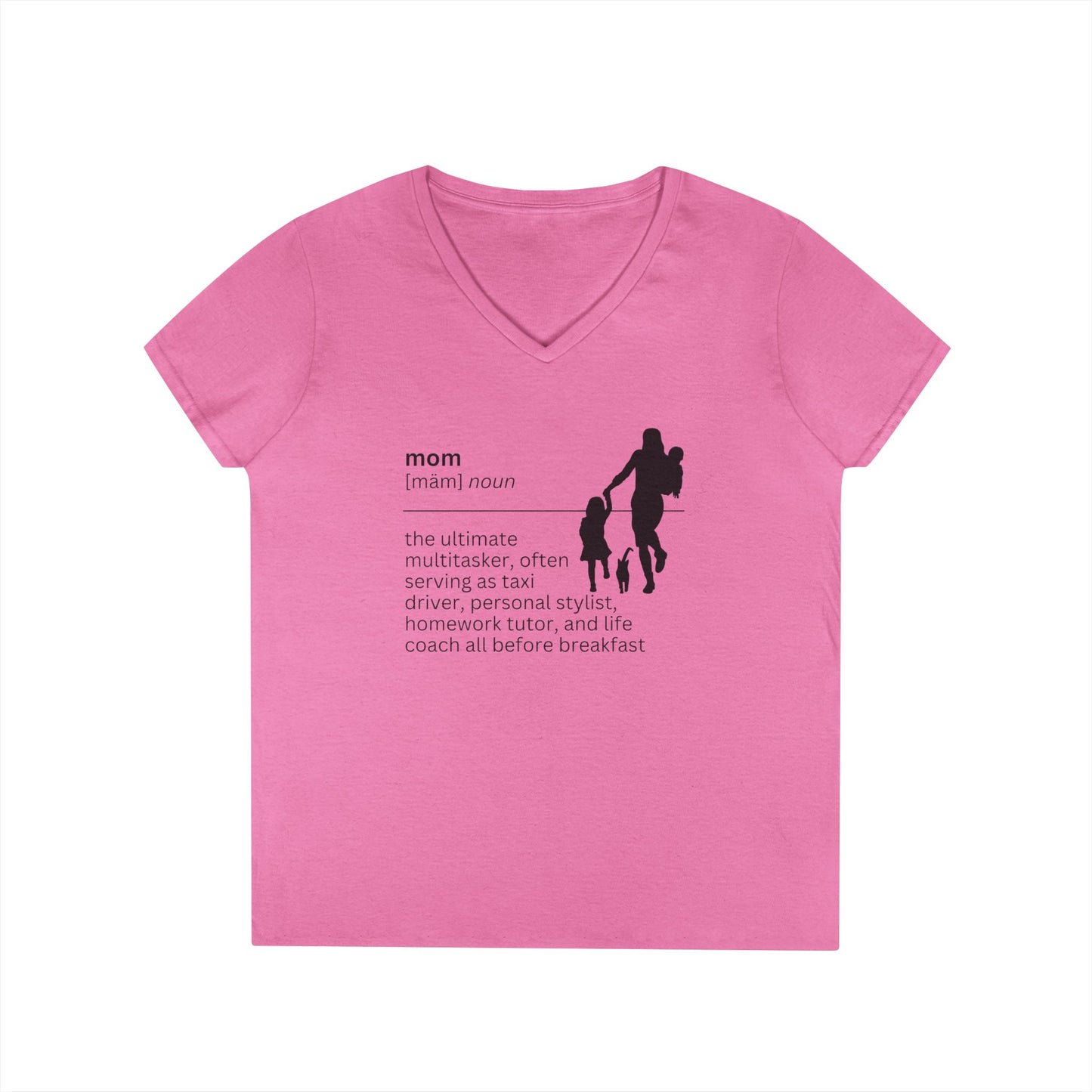 Mom Definition V-Neck T-Shirt - Multitasker