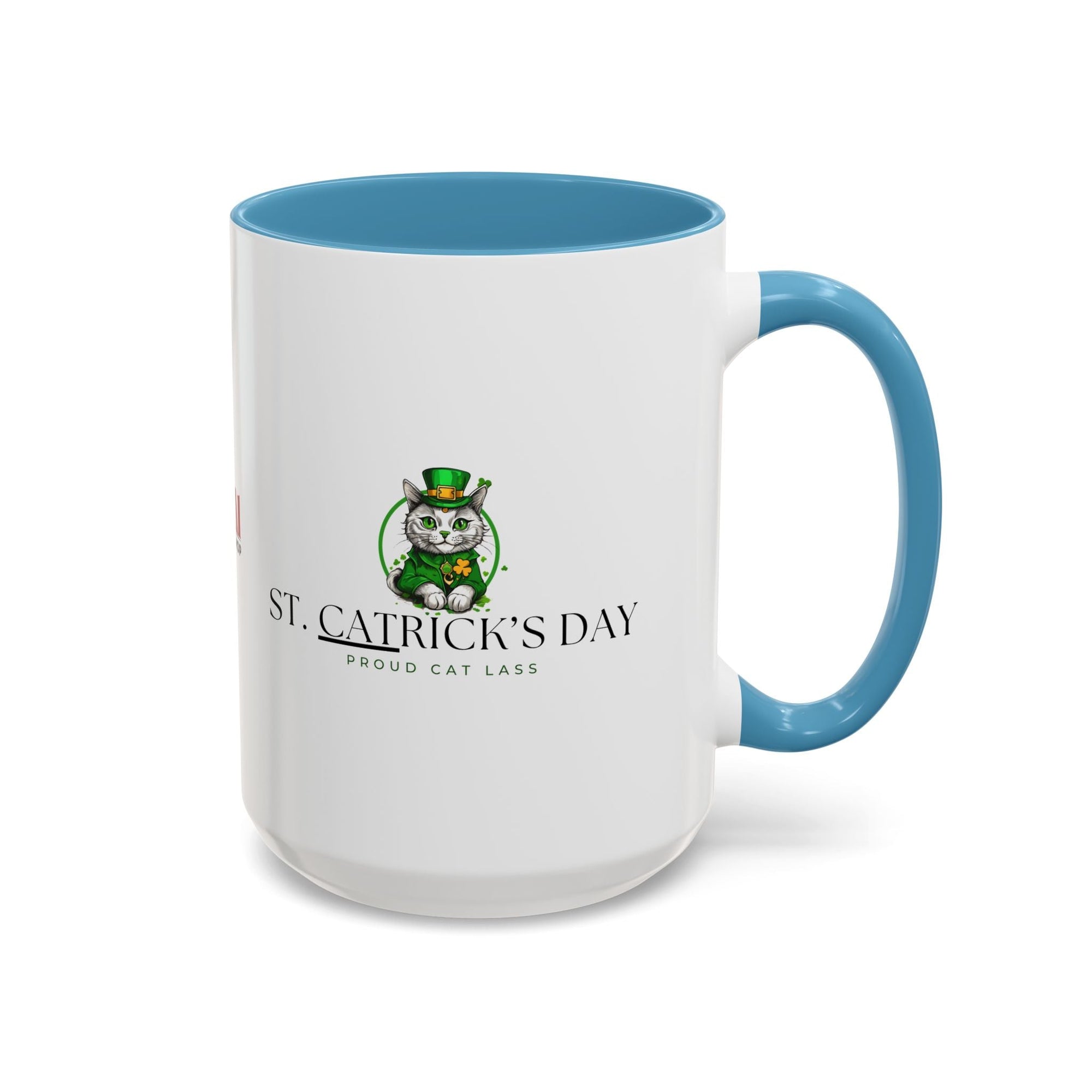 St. Patrick's Day Cat Coffee Mug - Proud Cat Lass Design Printify