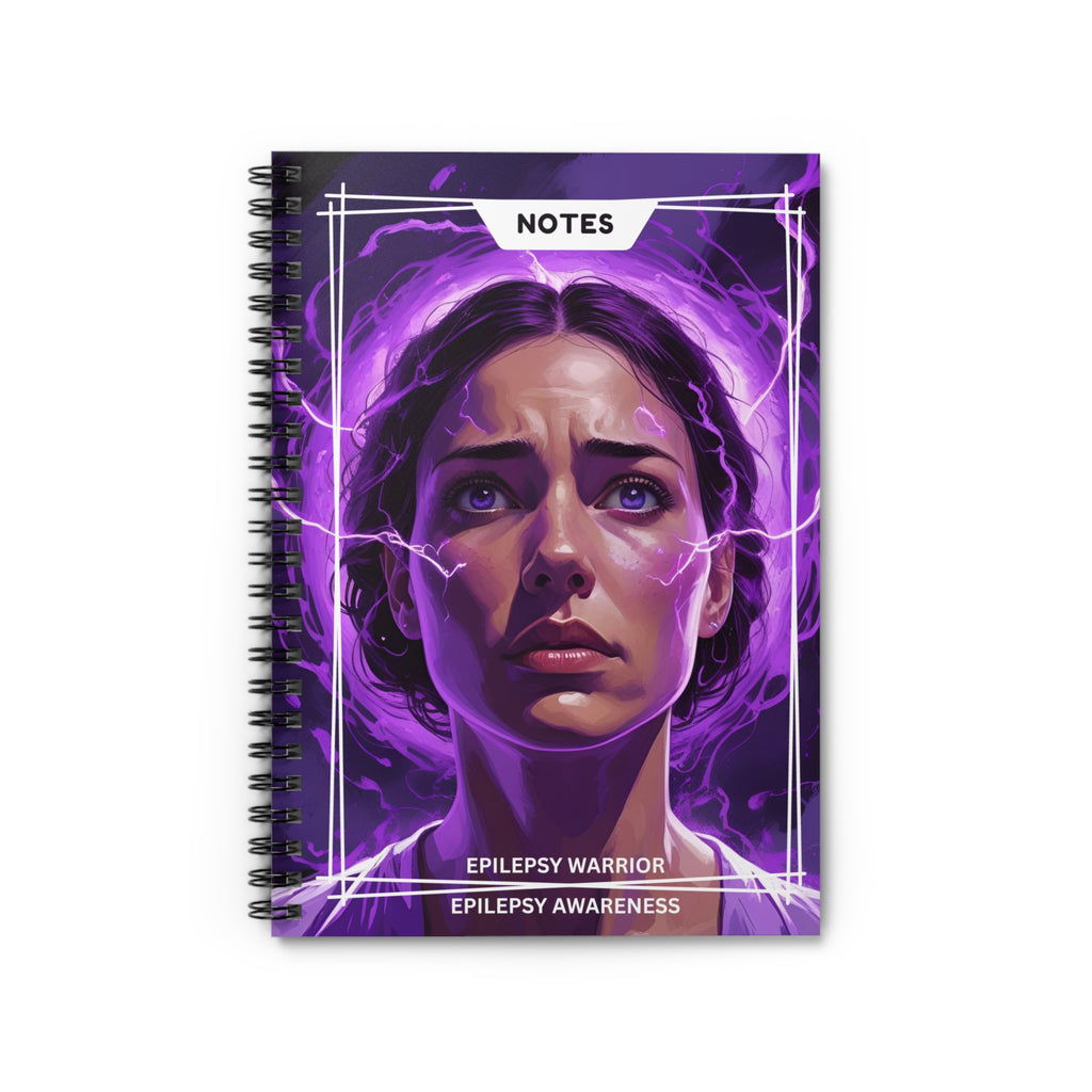 Epilepsy Warrior Spiral Ruled-Lined Notebook