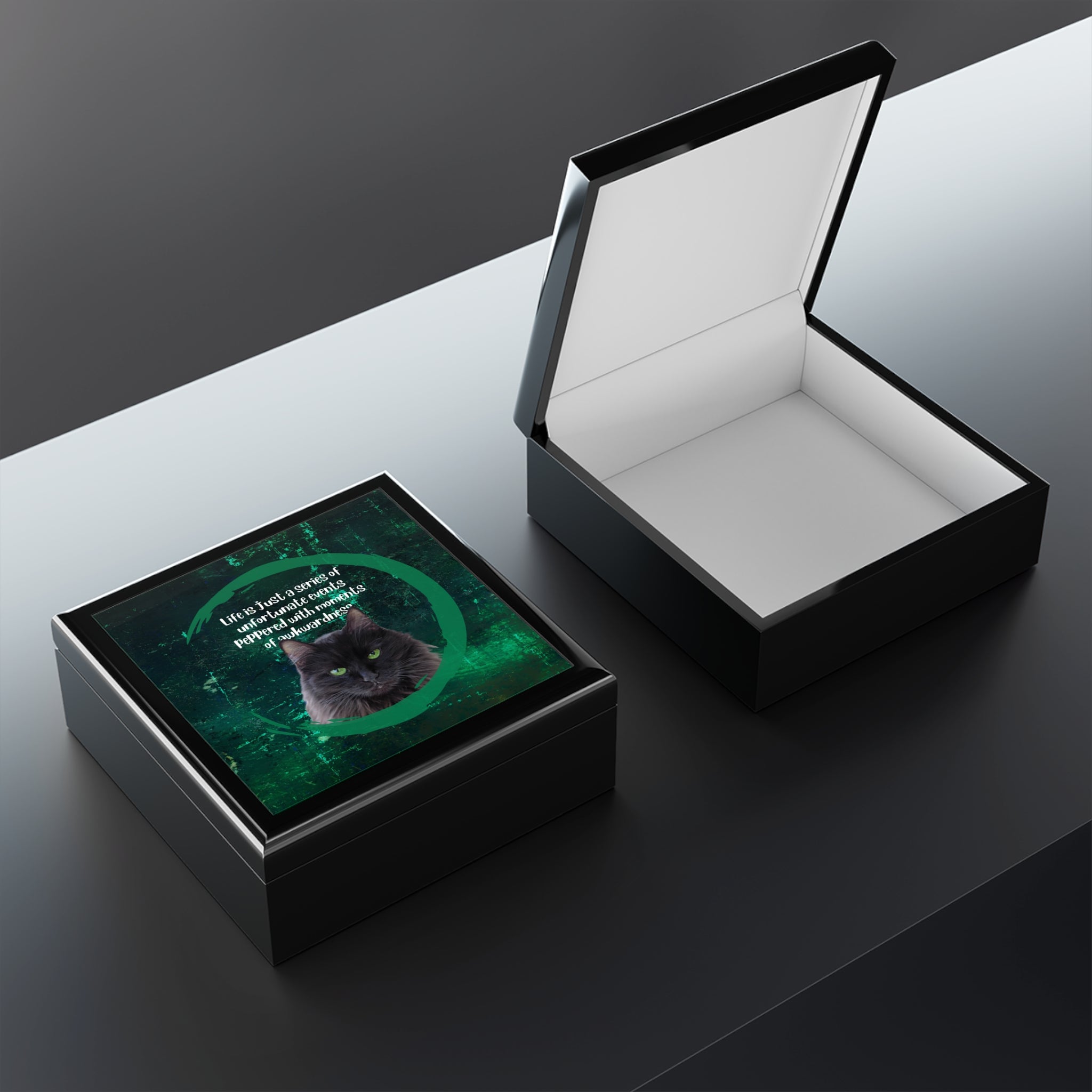 Photo depicting the ​Awkwardness Jewelry Box from EpiAl's Shop.