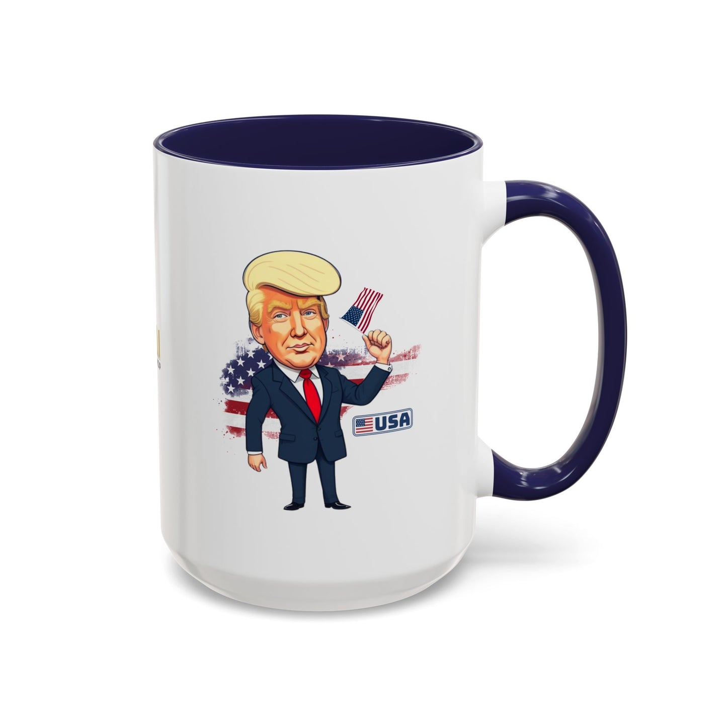 Flag Waving Trump USA Coffee Mug