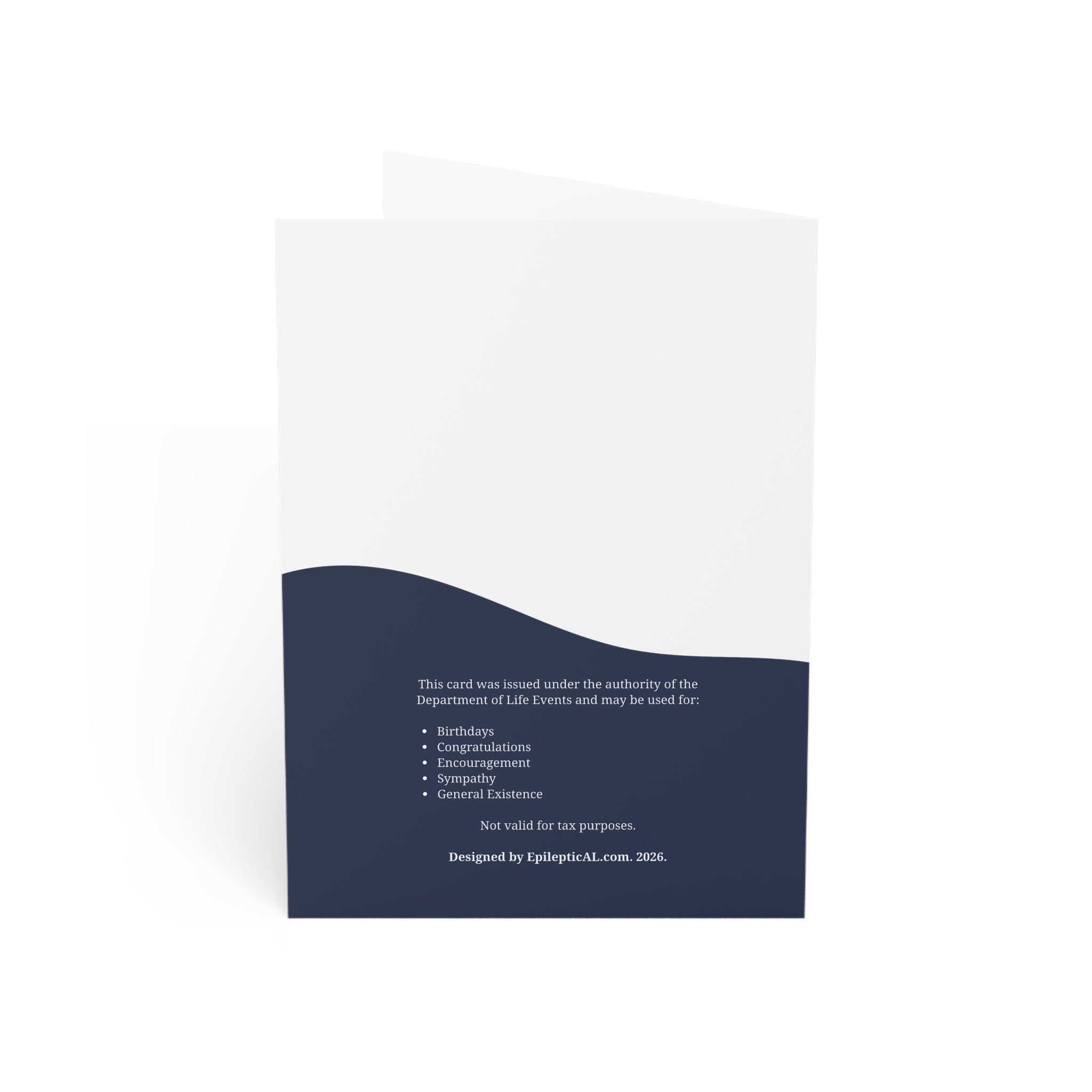Department of Life Events Greeting Card – Funny All Occasion Card
