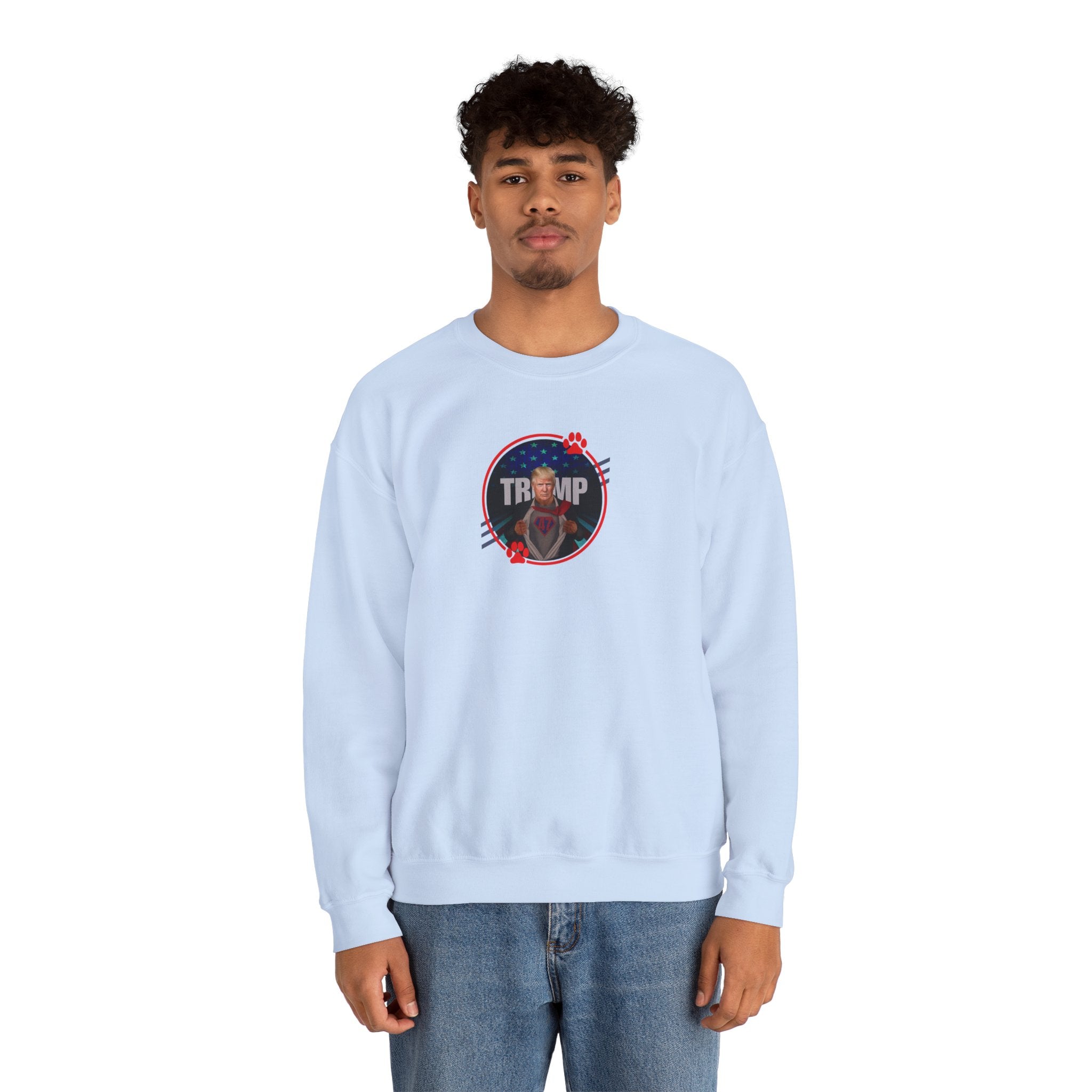 Photo depicting the ​Trump 47 Unisex Heavy Blend™ Crewneck Sweatshirt from EpiAl's Shop.