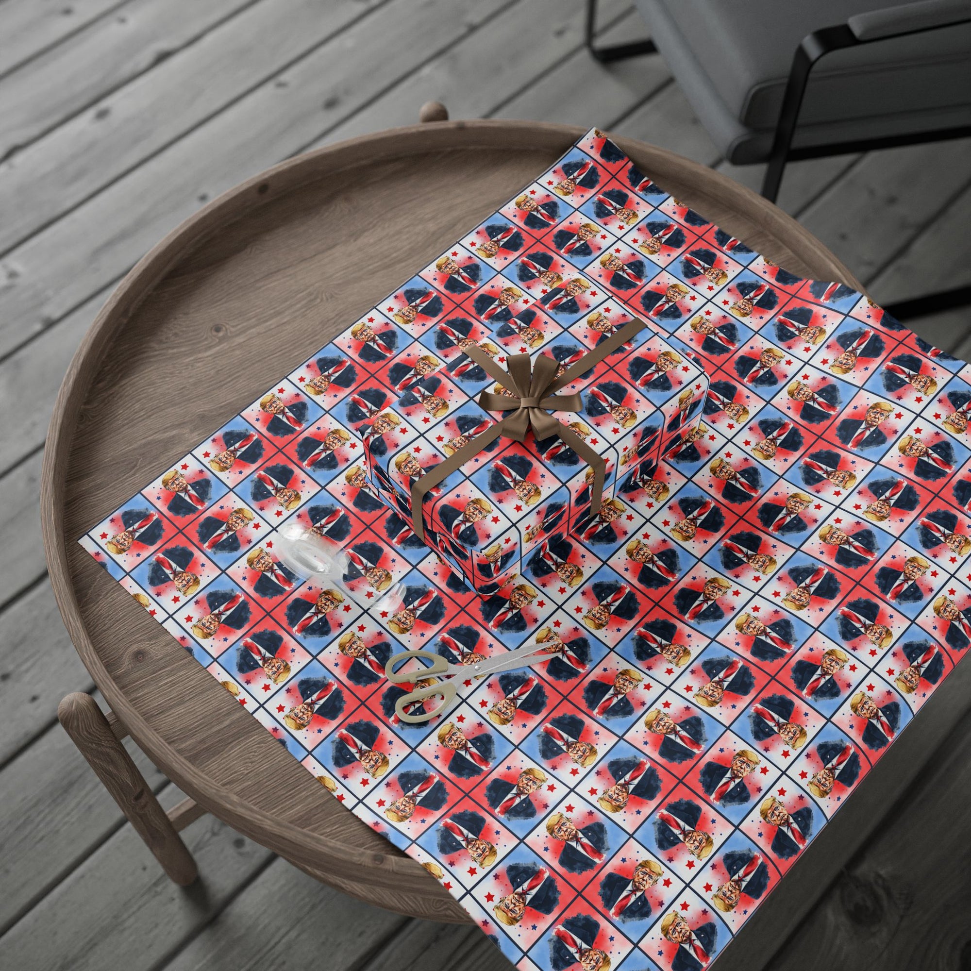 Stars & Trump Wrapping Paper, All Purpose