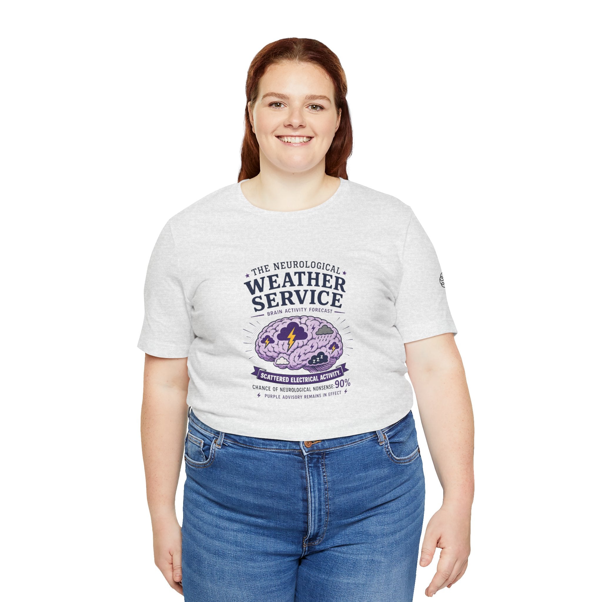 Neurological Weather Service Epilepsy Awareness T-Shirt | Brain Forecast Tee