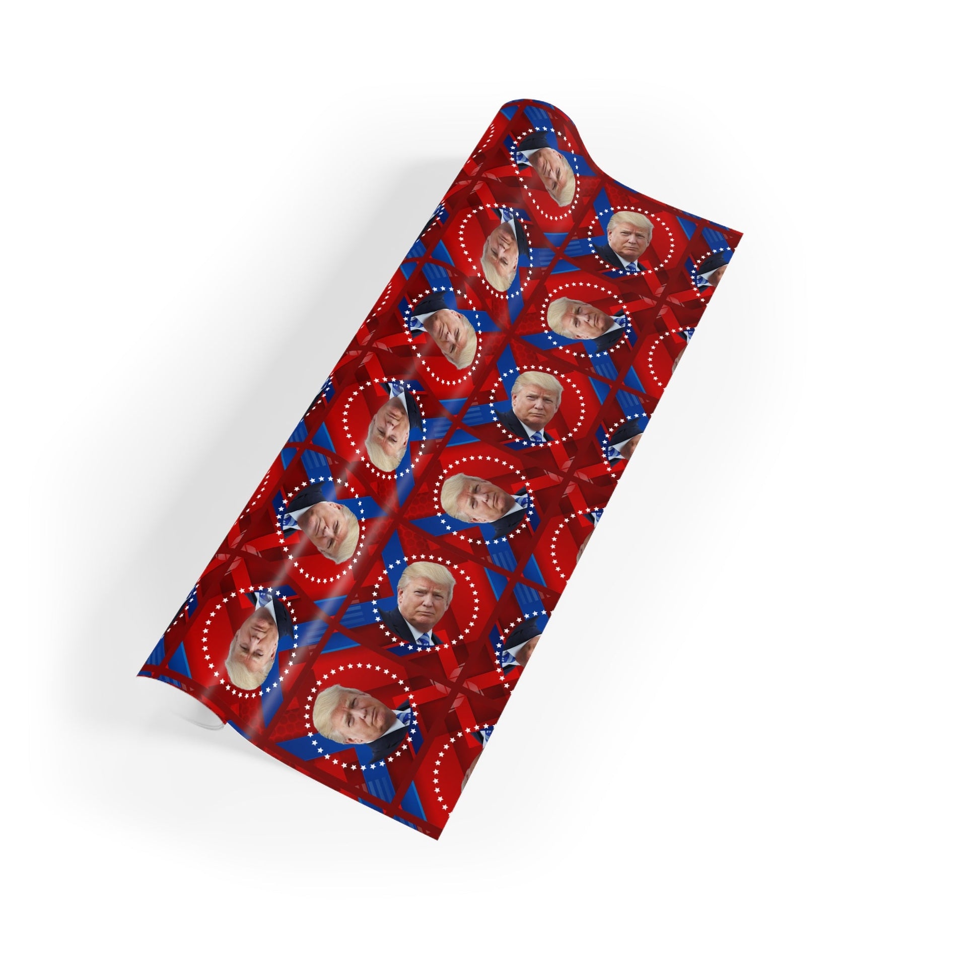 Trump Gift Wrapping Paper Roll - Perfect for Patriotic Celebrations Printify
