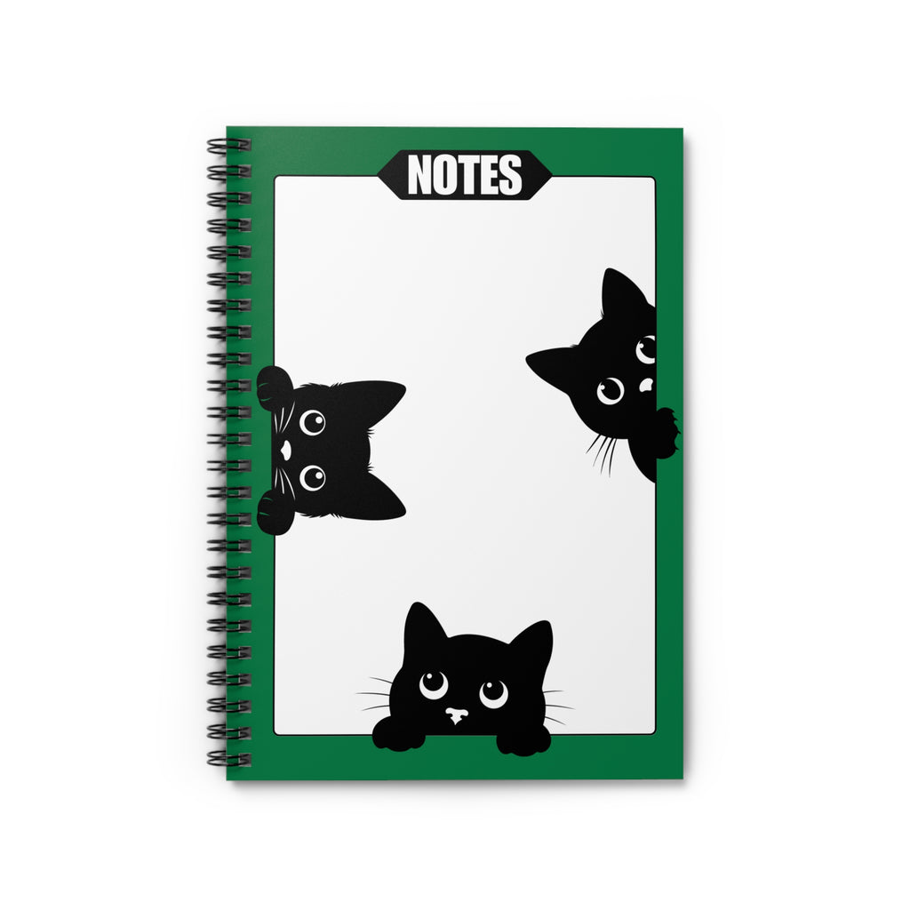 Peeky Kitties Spiral Notebook for Students or Cat Lovers