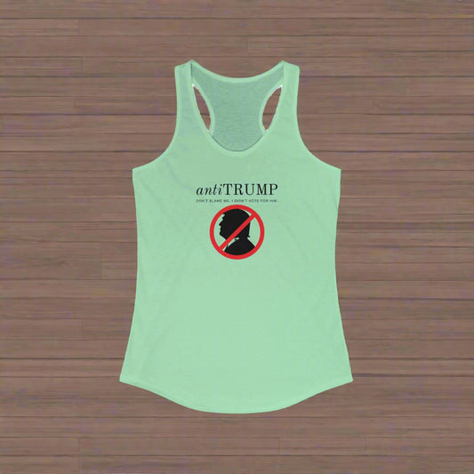 Anti-Trump Women's Racerback Tank - Political Statement Top Printify