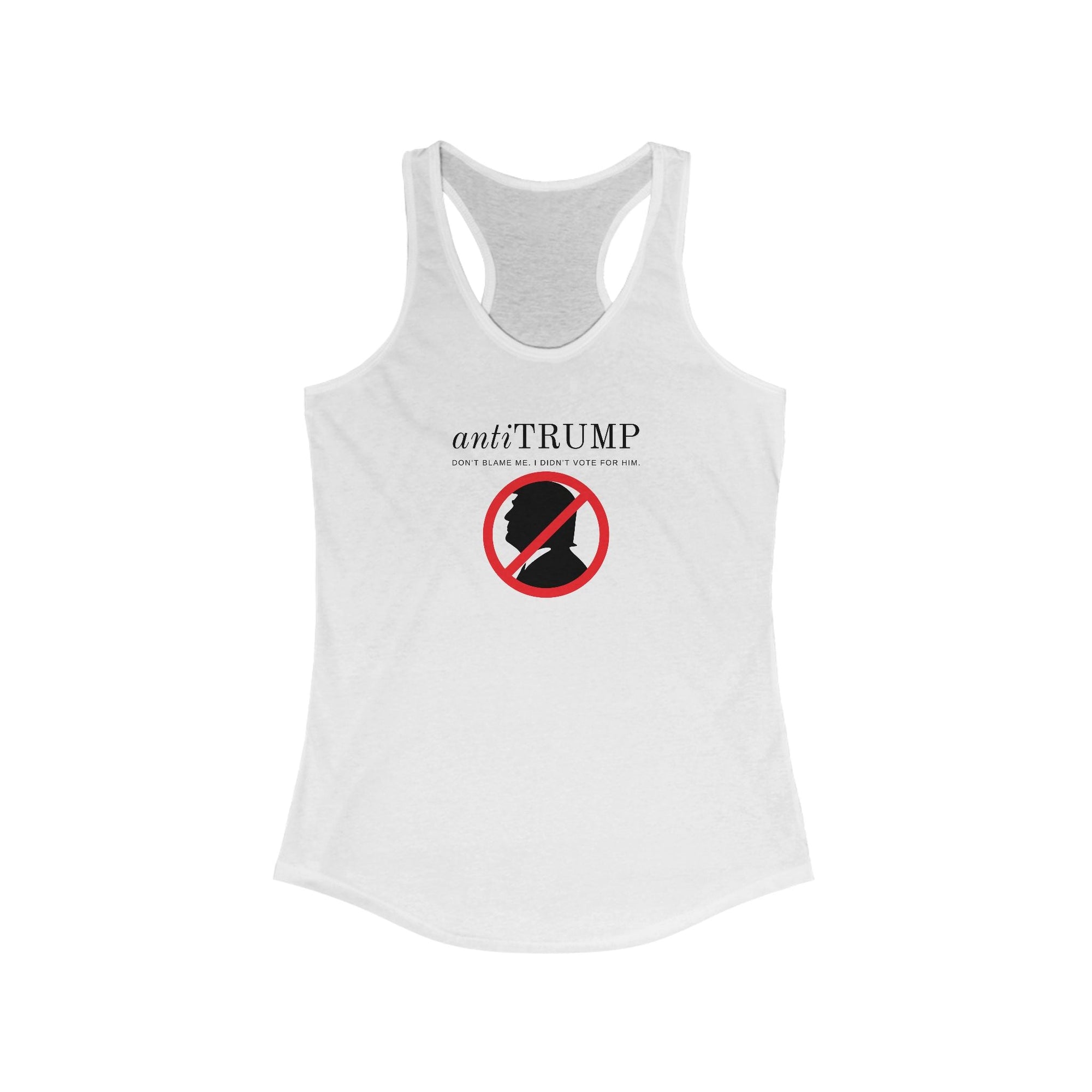 Anti-Trump Women's Racerback Tank - Political Statement Top Printify
