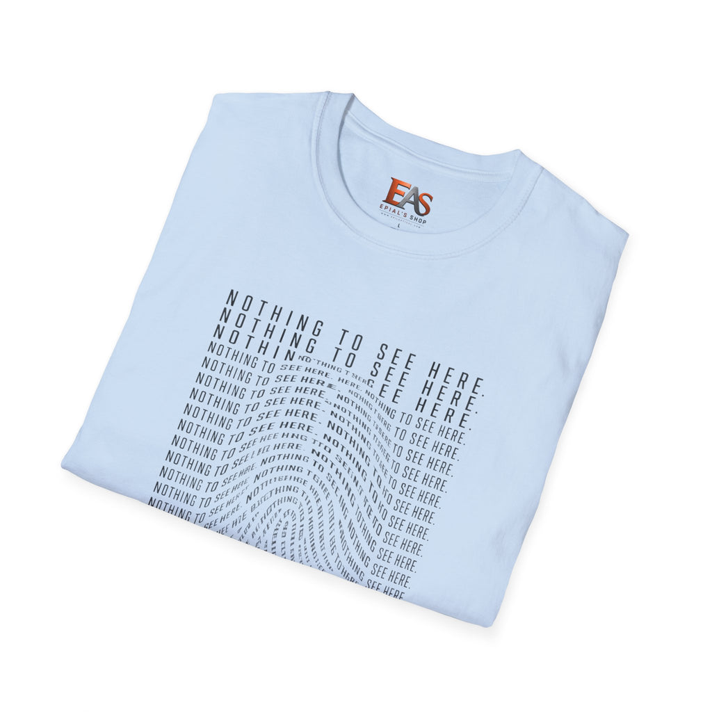 Nothing to See Here T-Shirt | Hidden Fingerprint True Crime & Internet Sleuth Tee