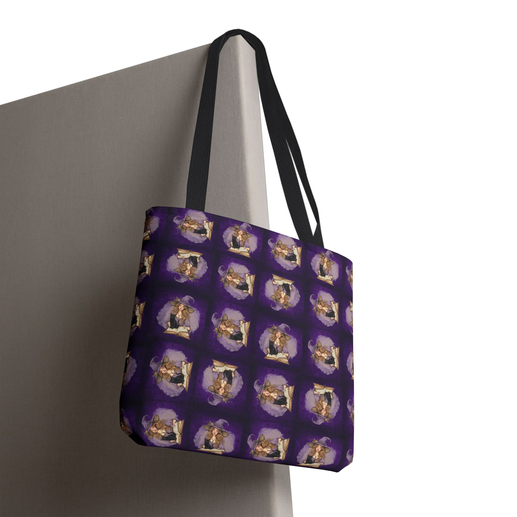Vibrant Witchy Cat Lady Tote Bag