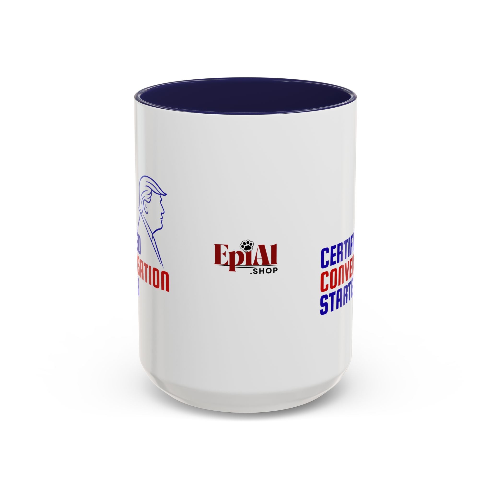 Certified Conversation Starter Mug | Political Parody Coffee Cup