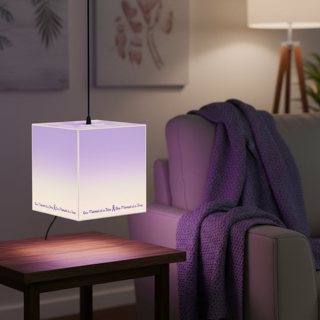 One Moment at a Time Light Cube Lamp