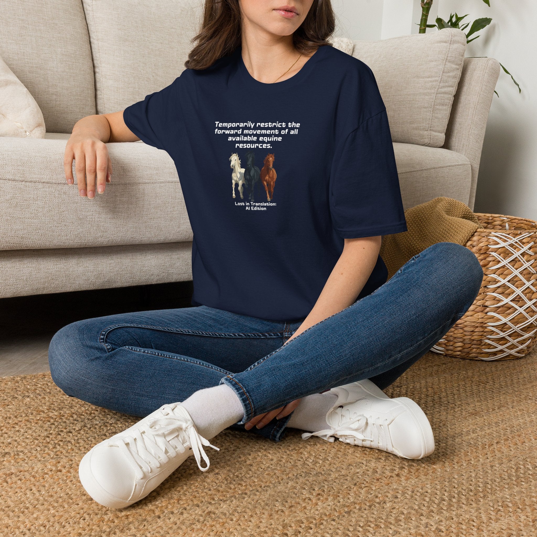 AI Translation: Hold Your Horses Unisex T-Shirt