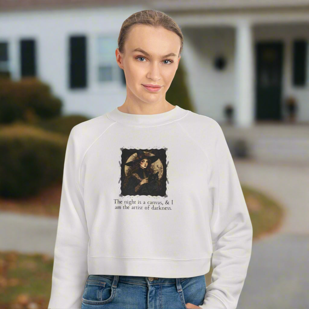Artist of Darkness Women's Cropped Fleece Pullover
