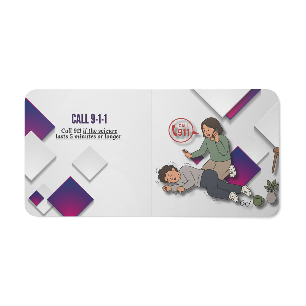 Seizure First Aid Board Book for All Ages | Simple Safety Guide