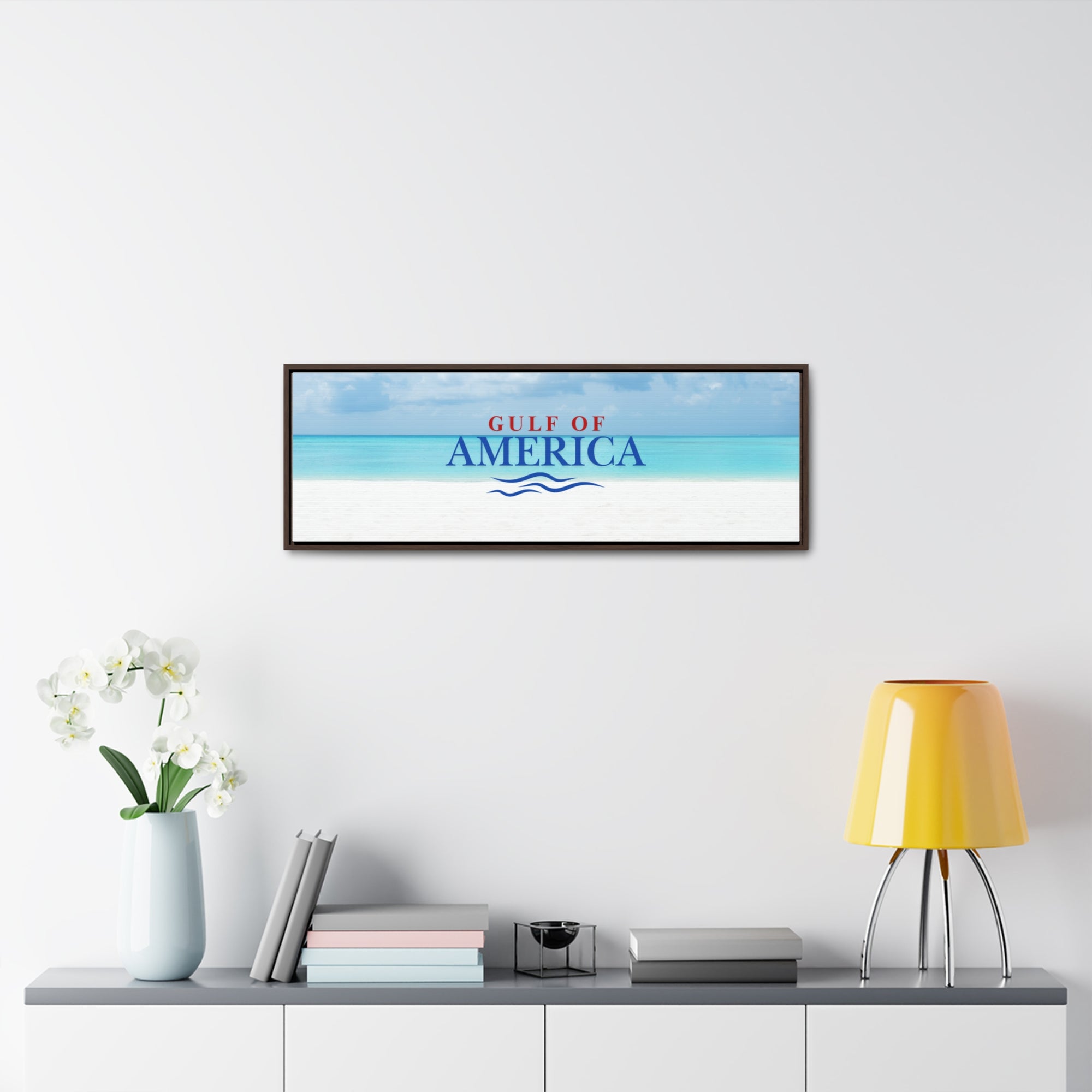 American Gulf Canvas Wrap - Coastal Wall Art for Beach Lovers