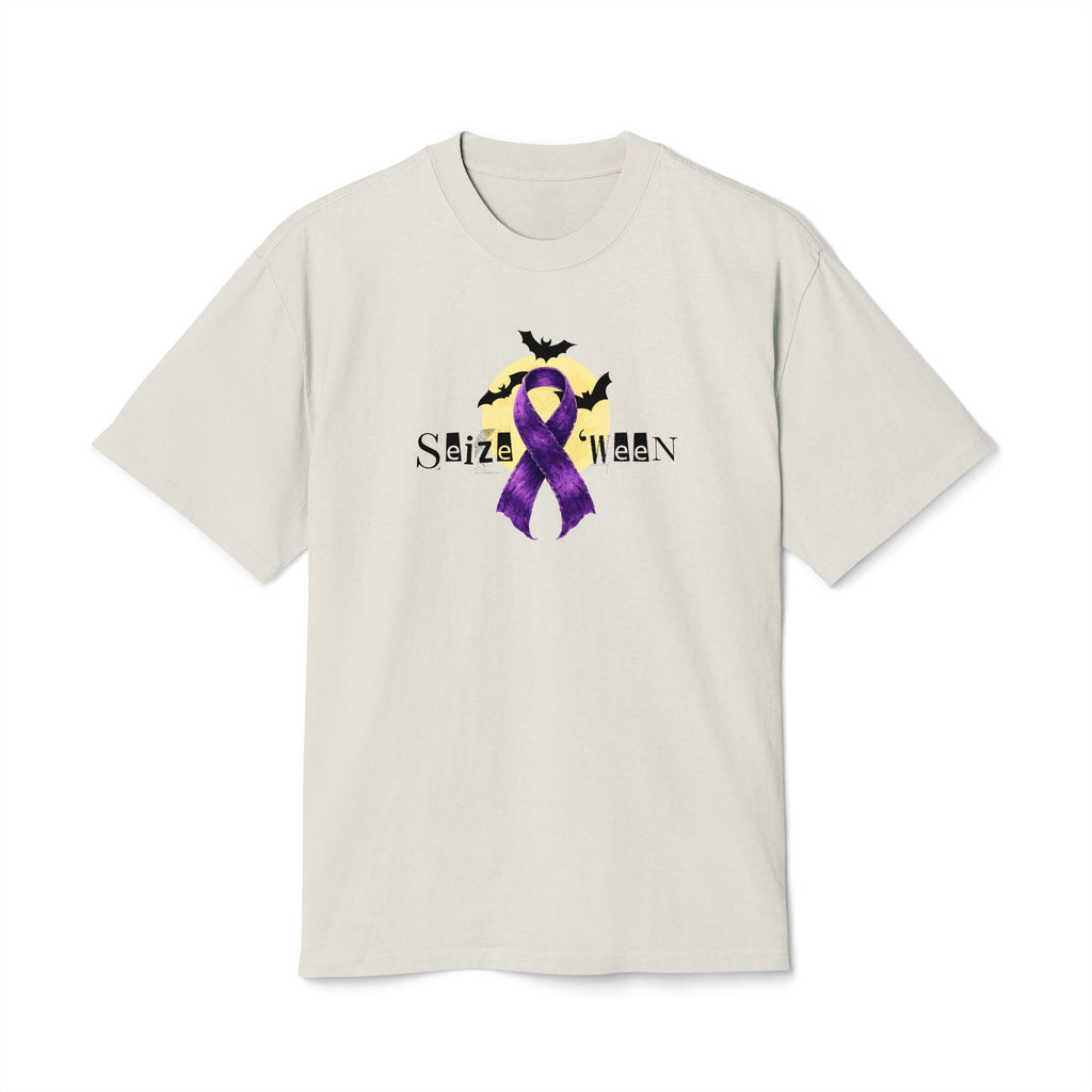 Halloween Purple Ribbon Unisex Faded Tee
