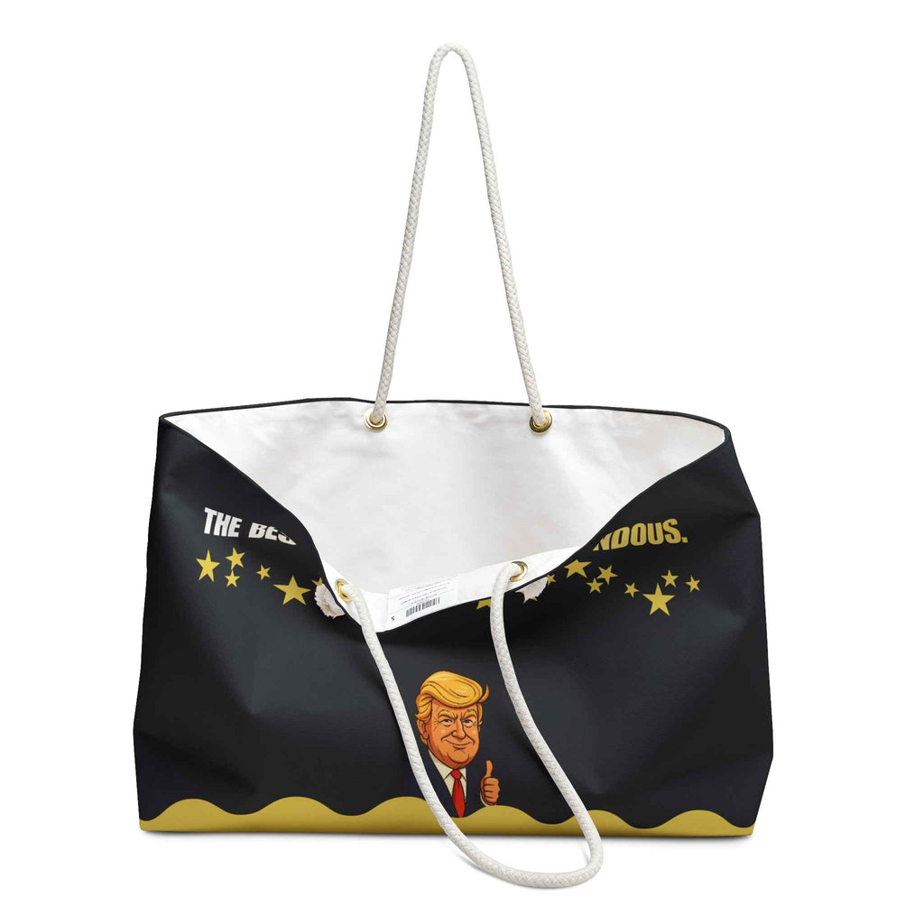 The Best Bag. Huge. Tremendous. — Black & Gold Weekender Bag