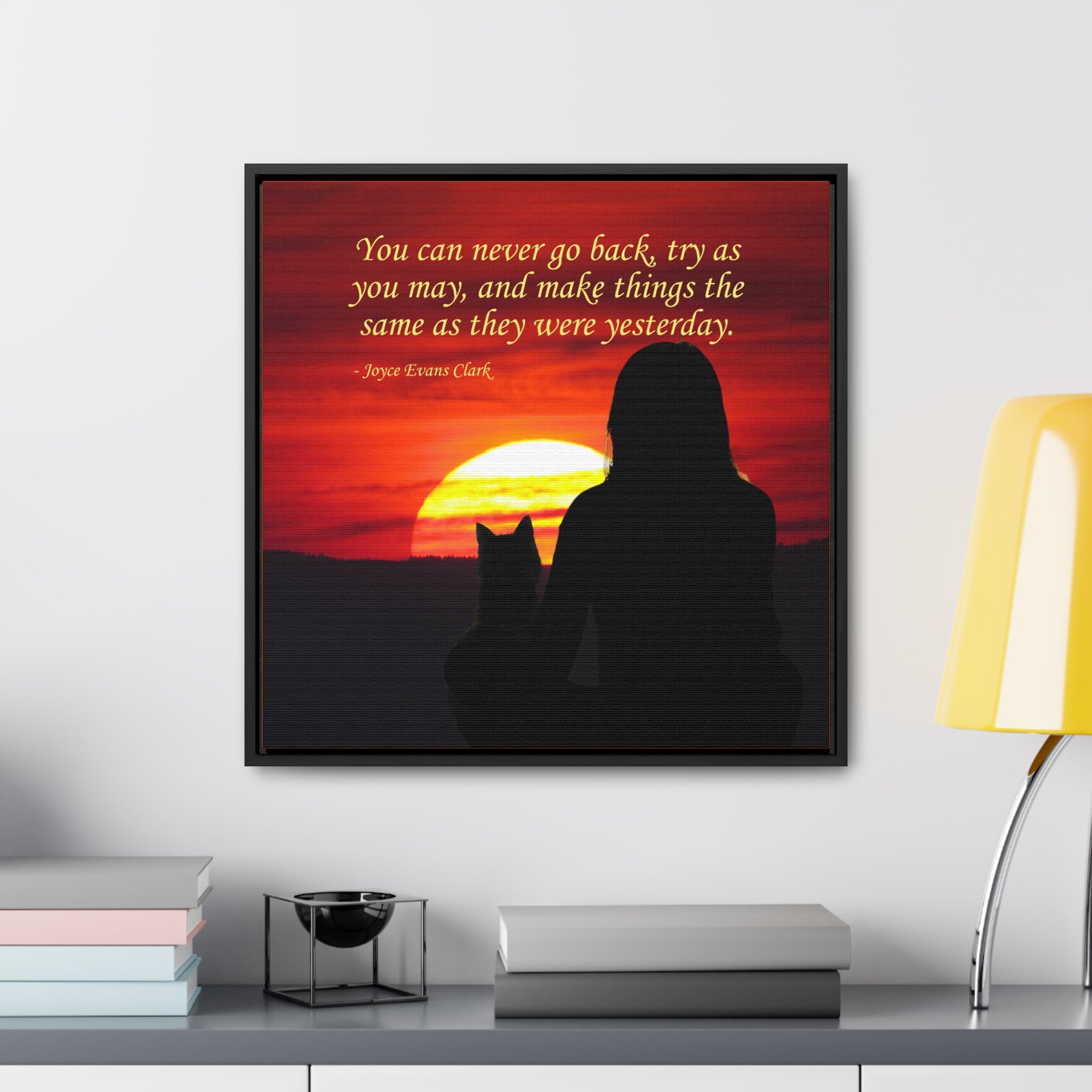 Try As You May Gallery Canvas Wraps, Square Frame