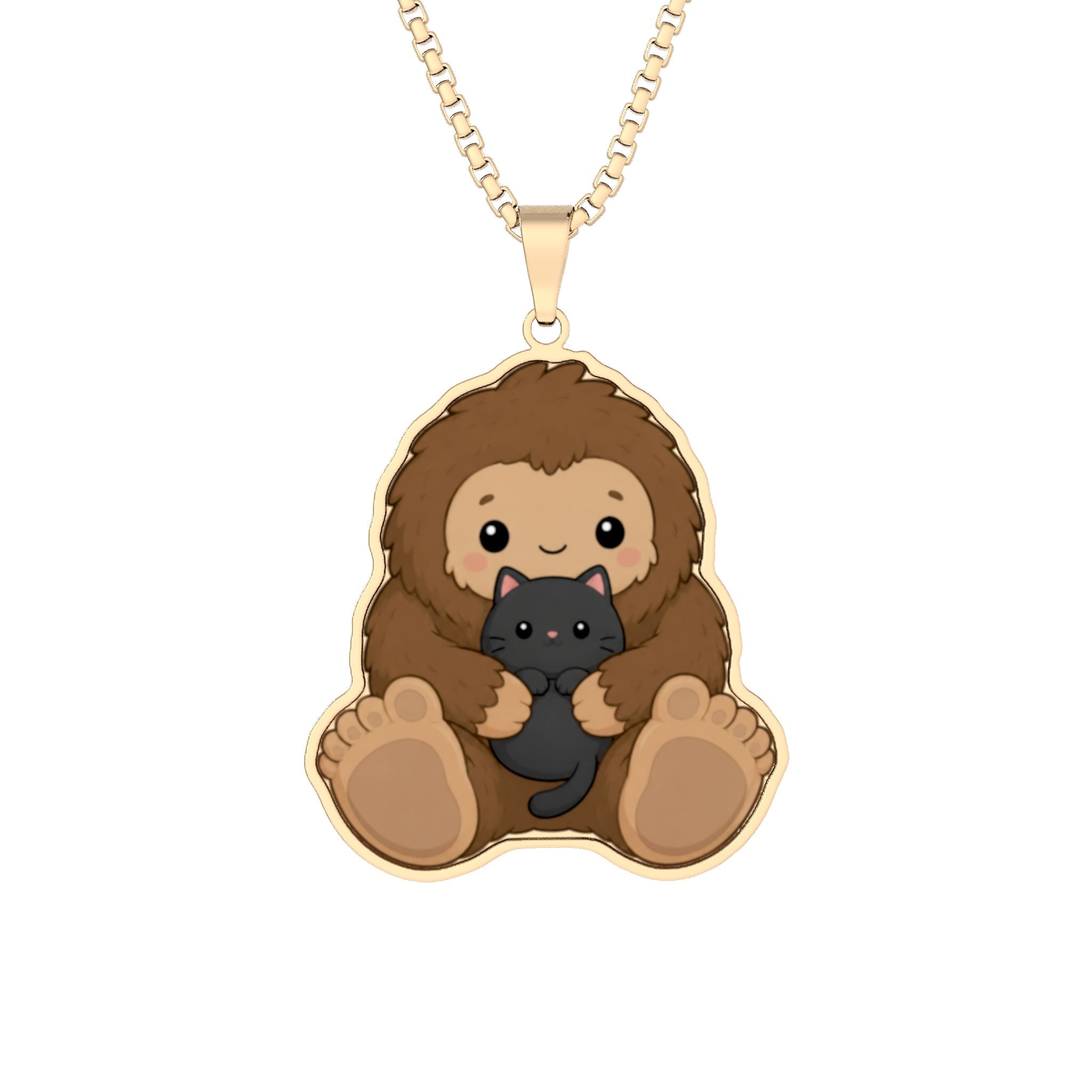 Bigfoot & Cat Necklace | A Little Bit Mysterious. A Lot Adorable.