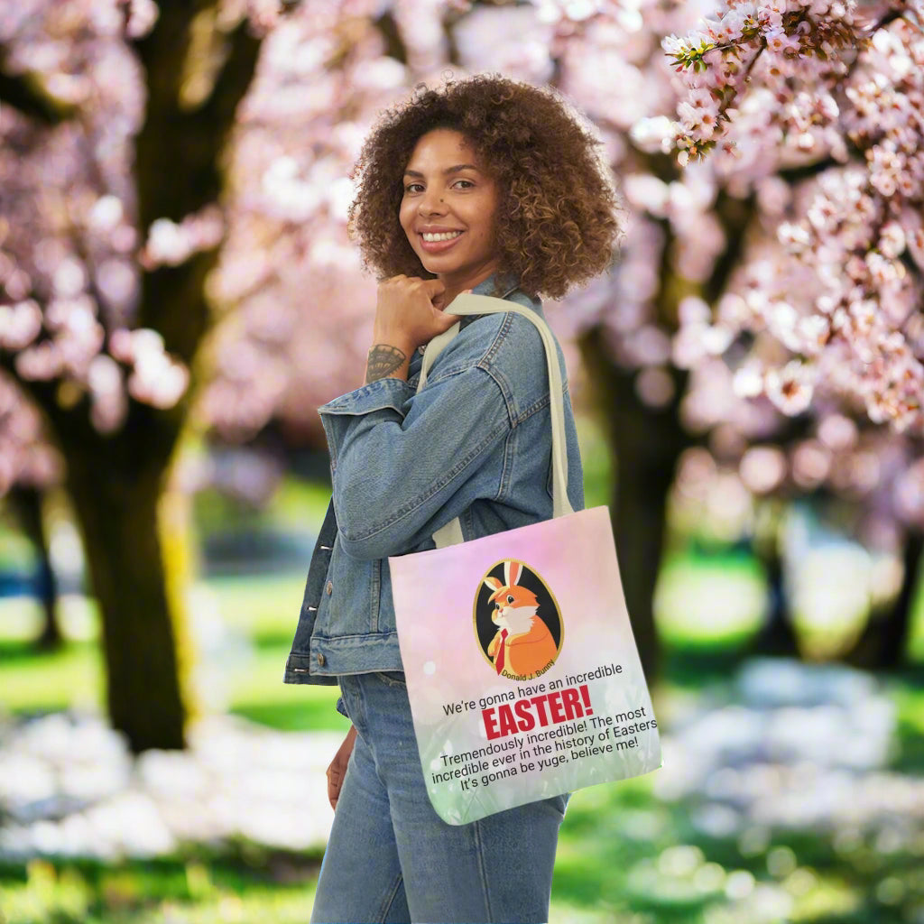 Incredible Easter Canvas Tote Bag - 5-Color Straps Printify