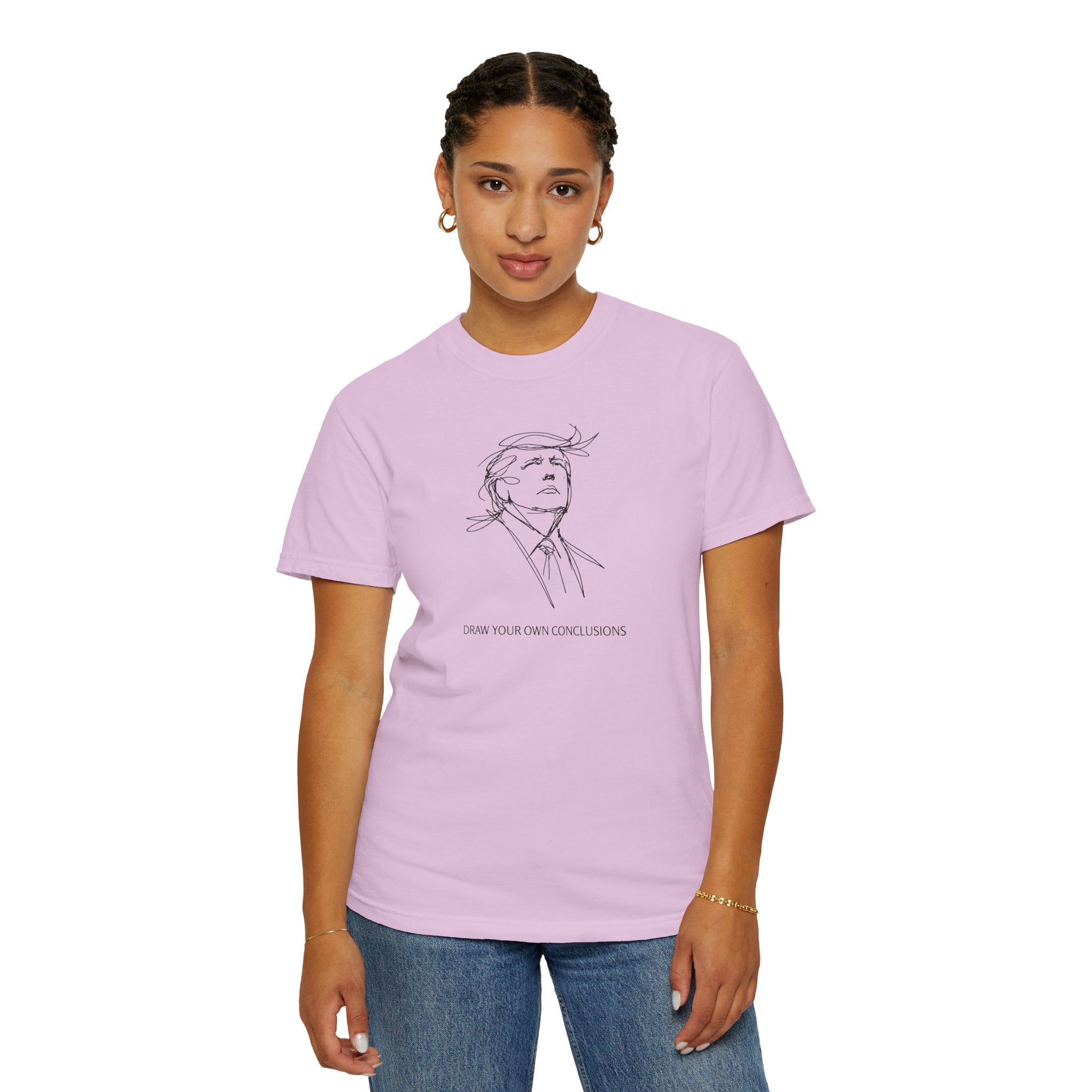Draw Your Own Conclusions Unisex Graphic Tee – Minimal Line Art Statement Shirt