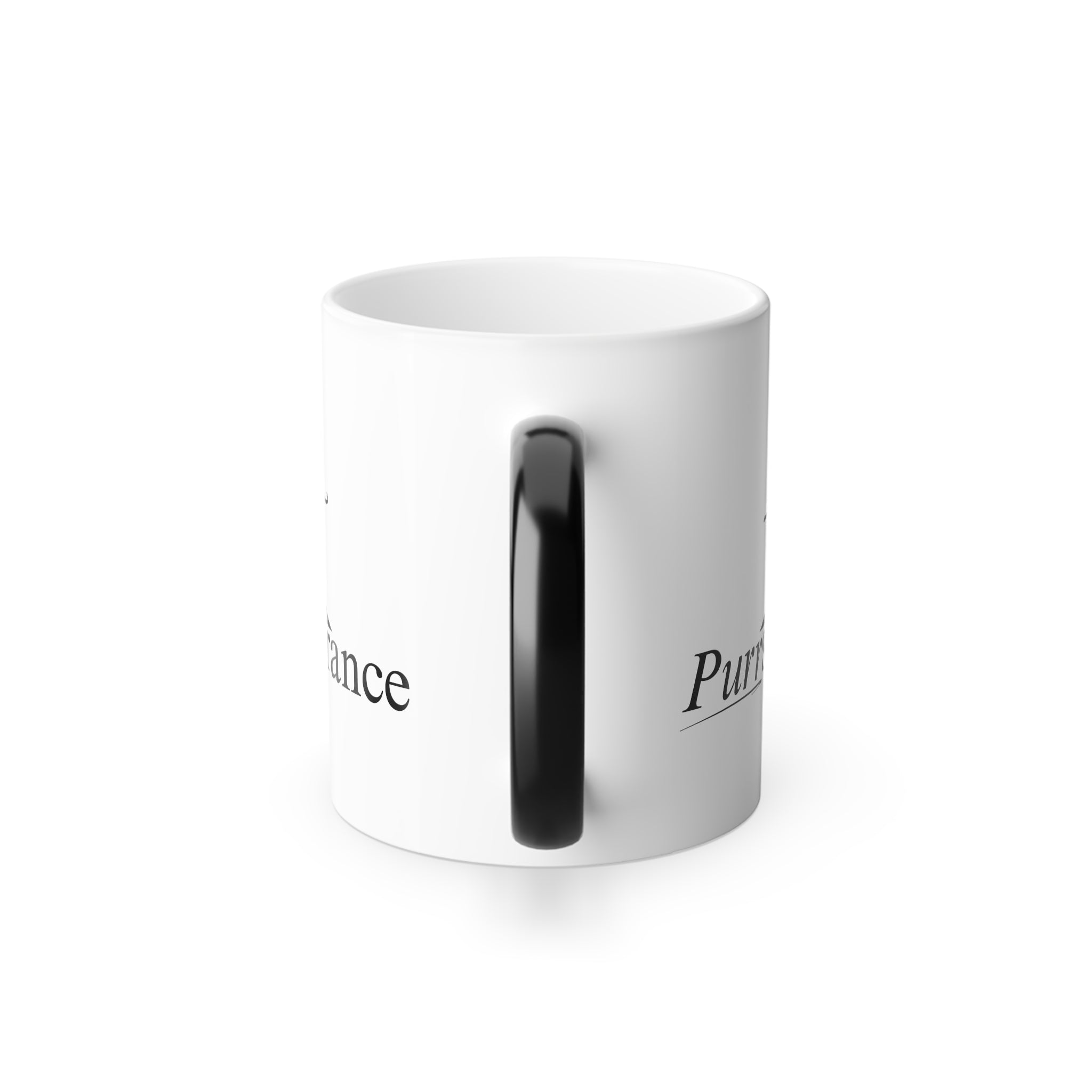 Photo depicting the ​Purrseverance Color Morphing Mug, 11oz from EpiAl's Shop.