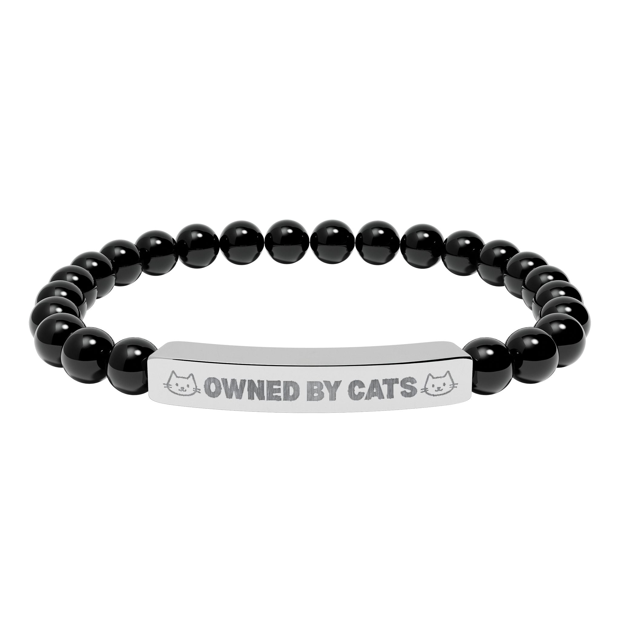 Owned by Cats Natural Stone Bar Bracelet