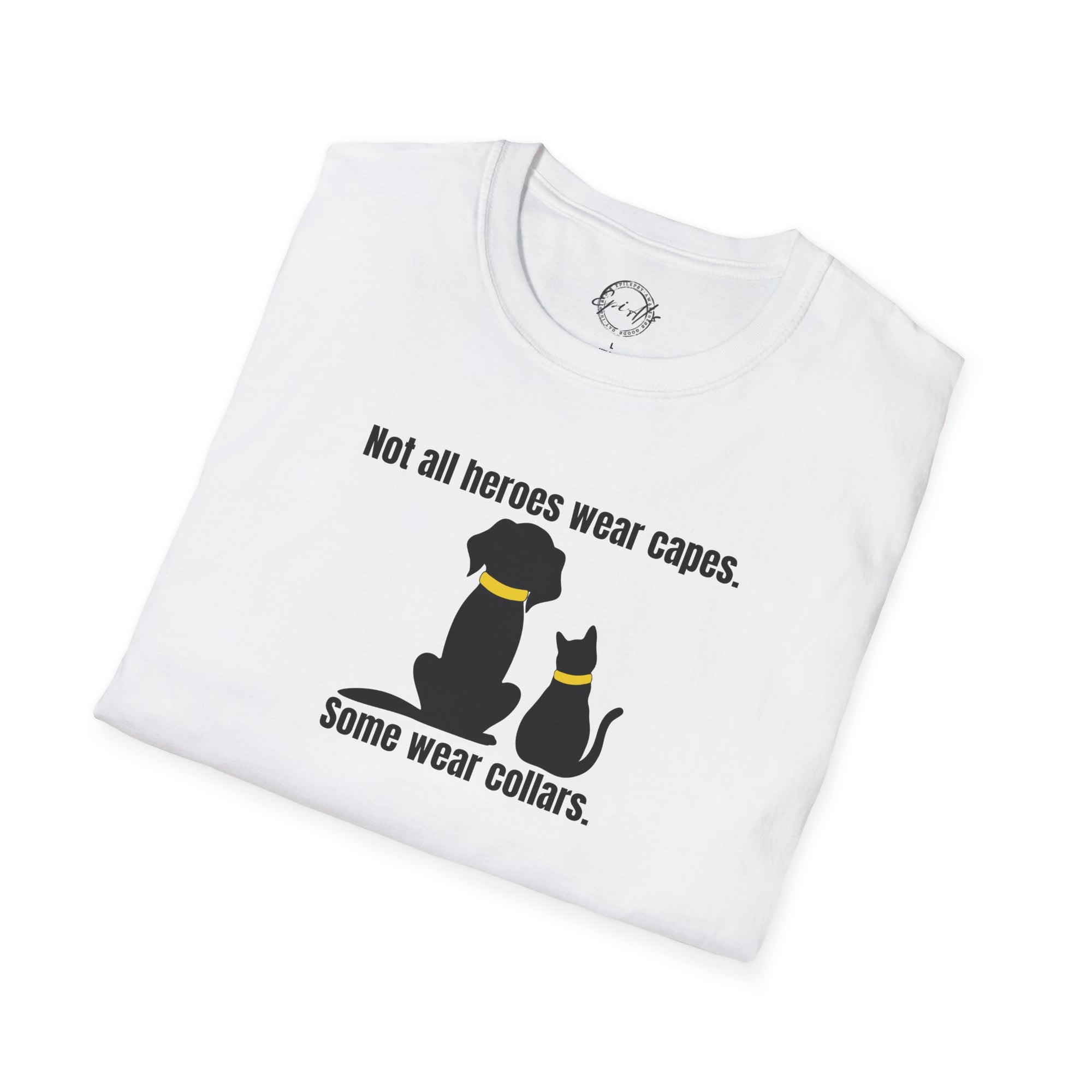 Heroes in Collars Unisex Softstyle T - Shirt - T - Shirt - Epileptic Al’s Shop