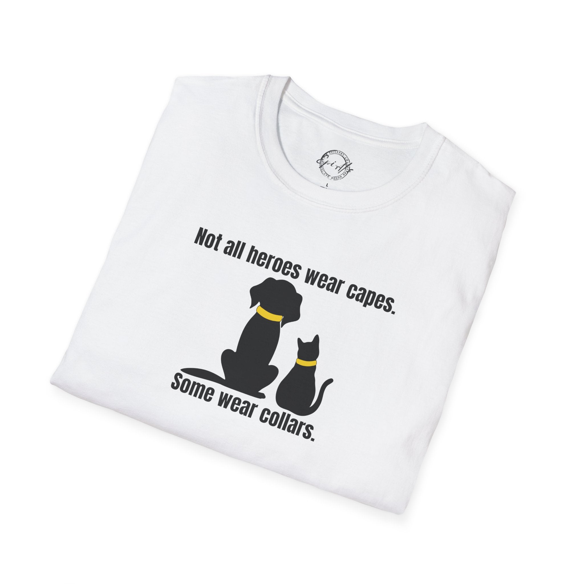 Heroes in Collars Unisex Softstyle T - Shirt - T - Shirt - Epileptic Al’s Shop