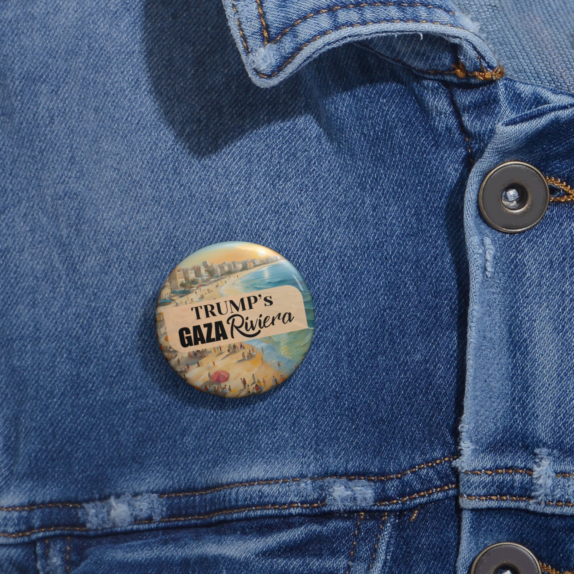Trump’s Gaza Riviera Design Pinback Button