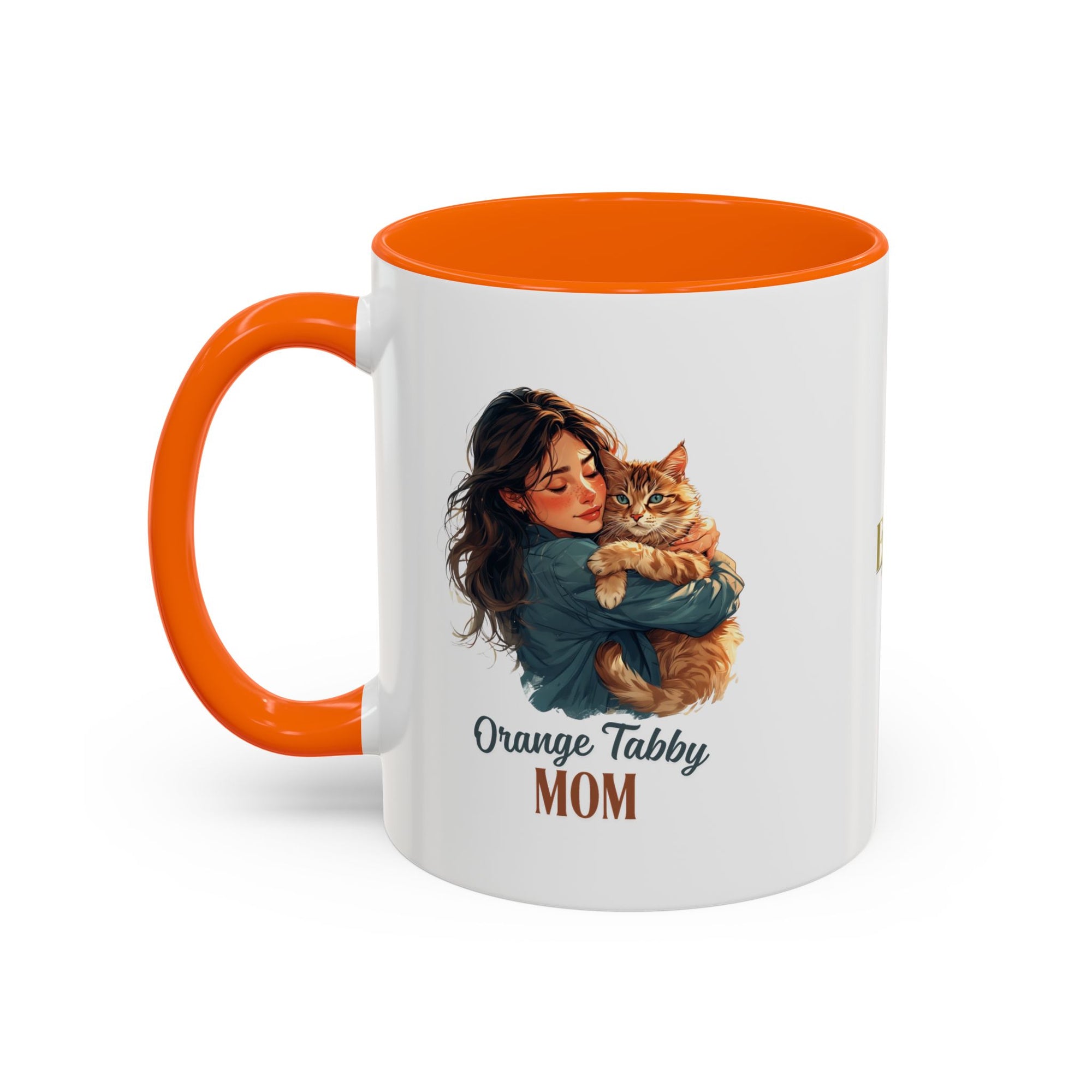 Charming Orange Tabby Mom Coffee Mug – Perfect Gift for Cat Lovers