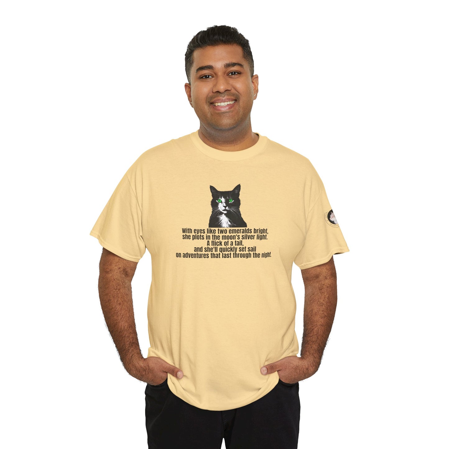 Emerald Eyed Mischief Unisex Heavy Cotton Tee